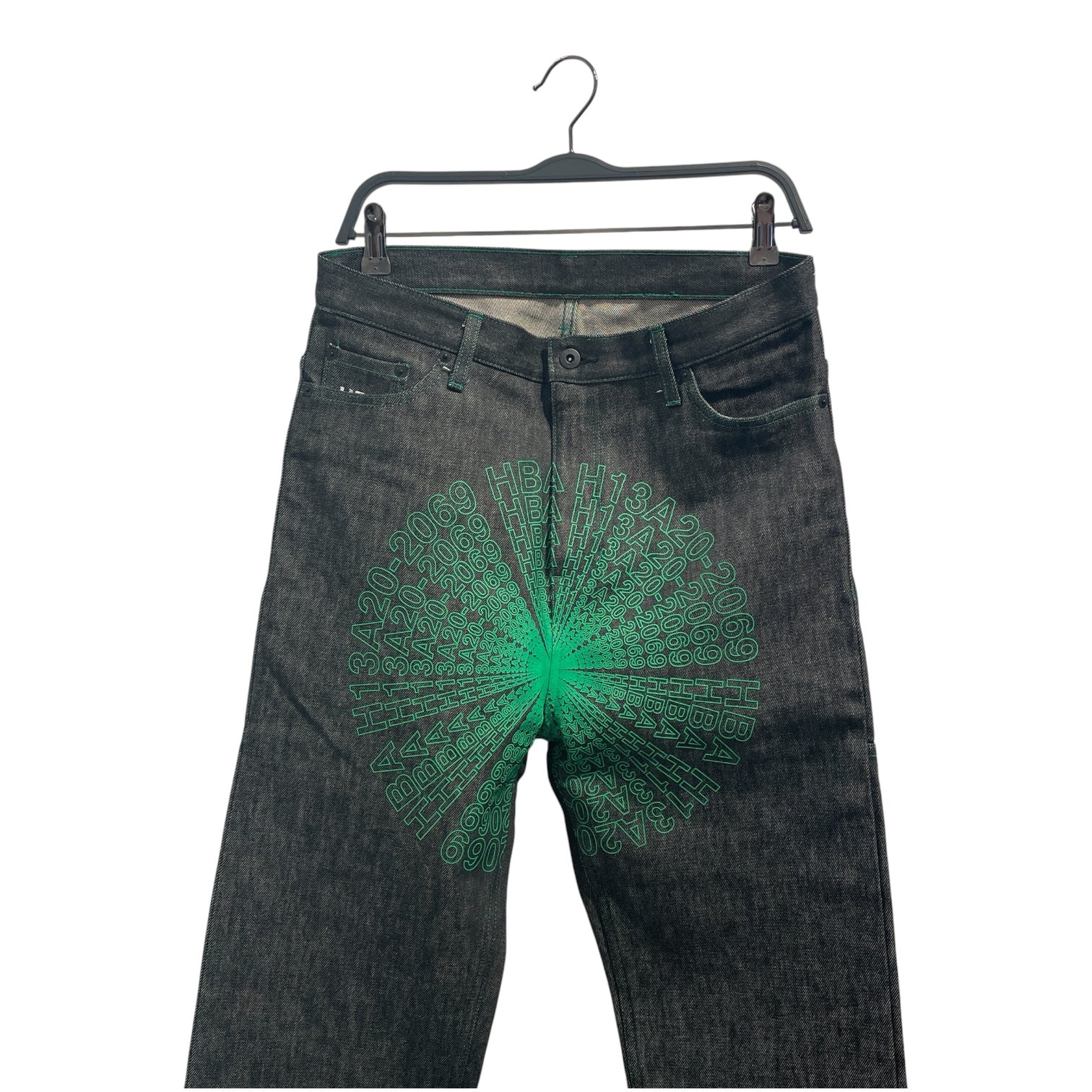 HOOD BY AIR./Pants/XL/Cotton/IDG/Graphic/H13A20-2069 LONG JEANS view 2