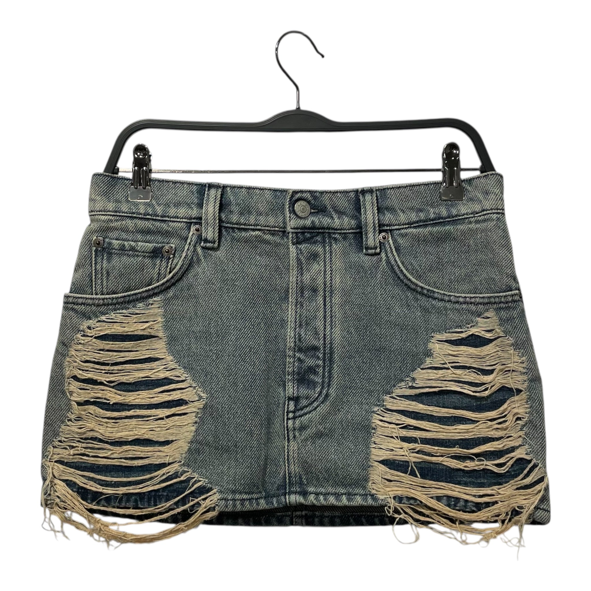 Acne Studios/Skirt/36/Cotton/BLU/Distressed Mini SKIR000807 view 1