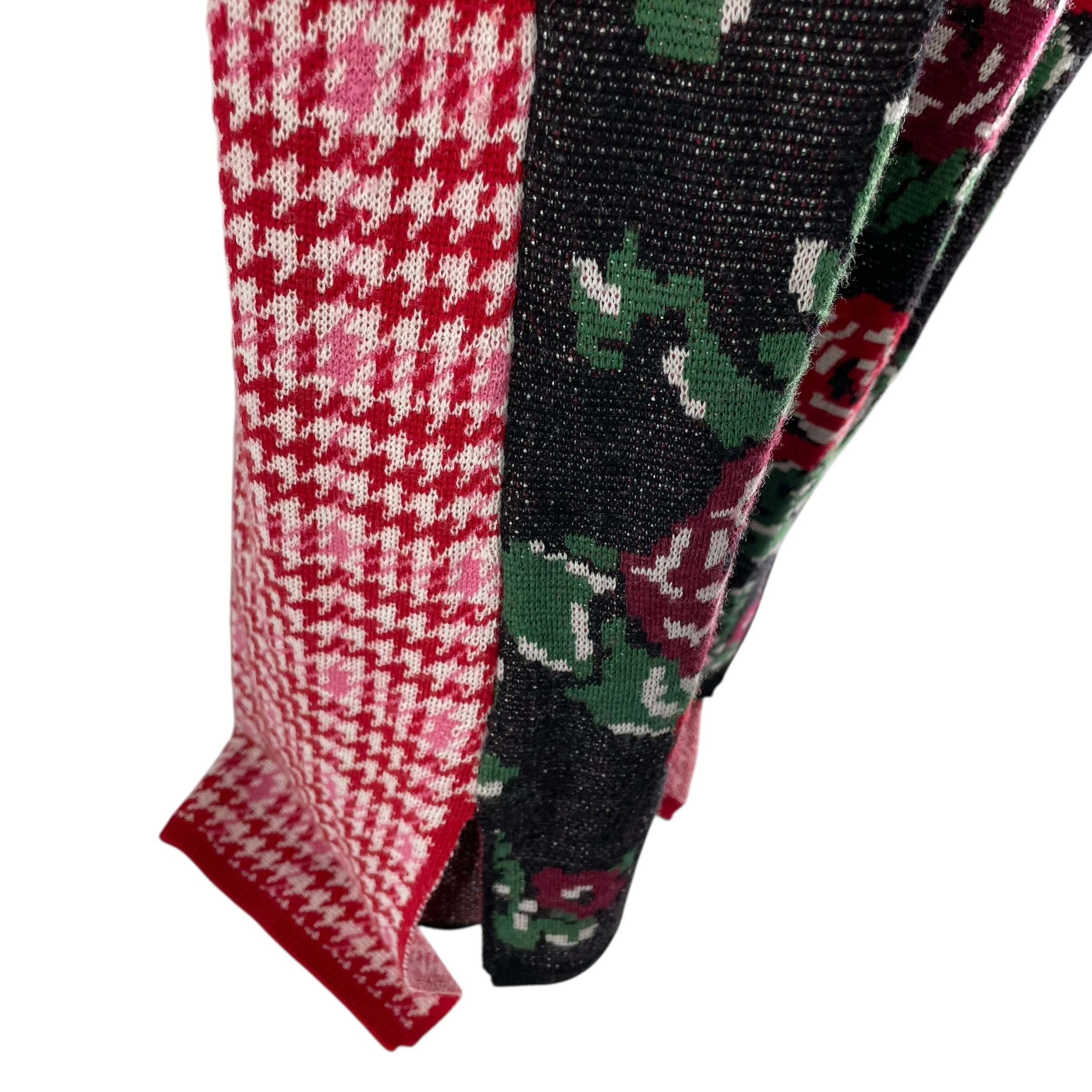 COMME des GARCONS HOMME PLUS/Knitted Vest/M/All Over Print/Wool/RED/FLORAL KNITTED view 4