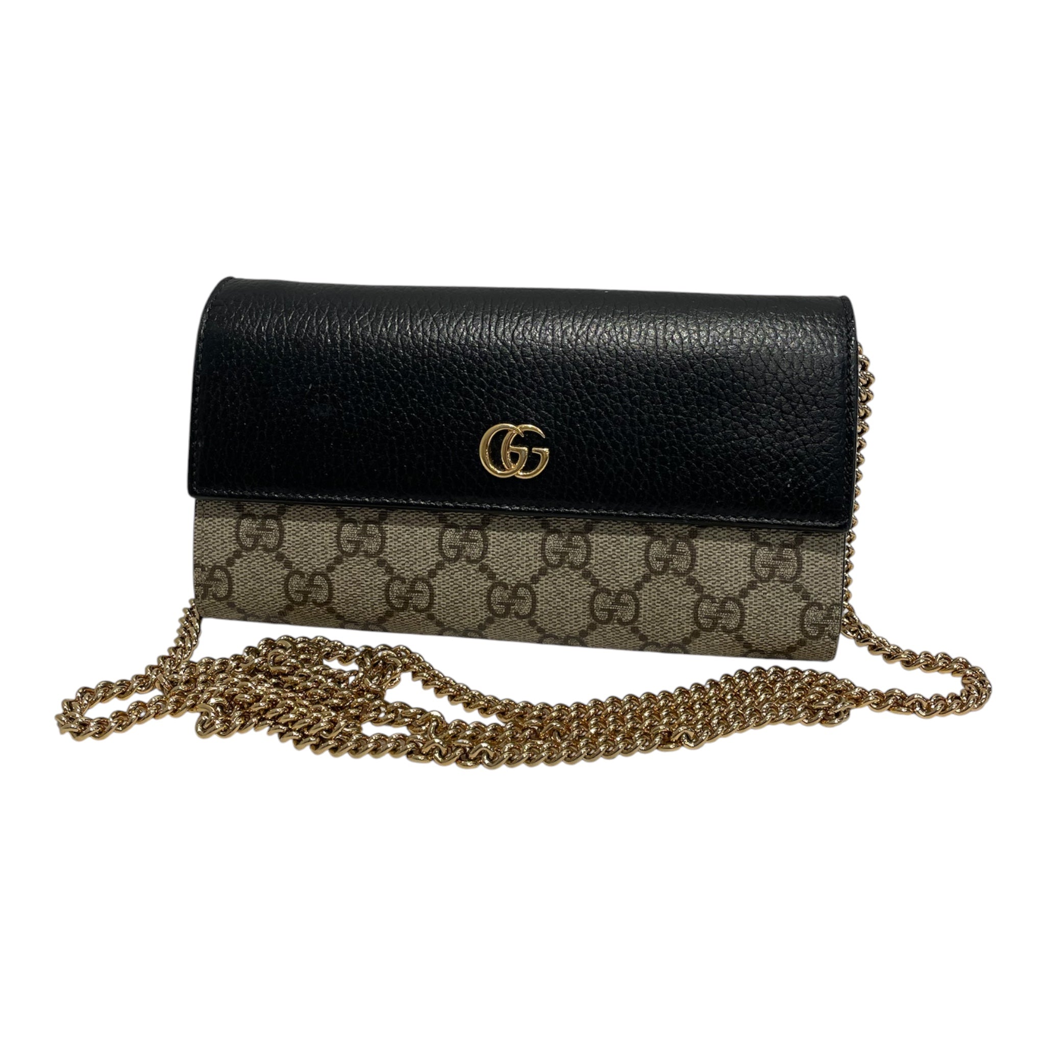 GUCCI/Long Wallet/Monogram/Cotton/KHK/L's/Marmont Wearable Wallet view 1
