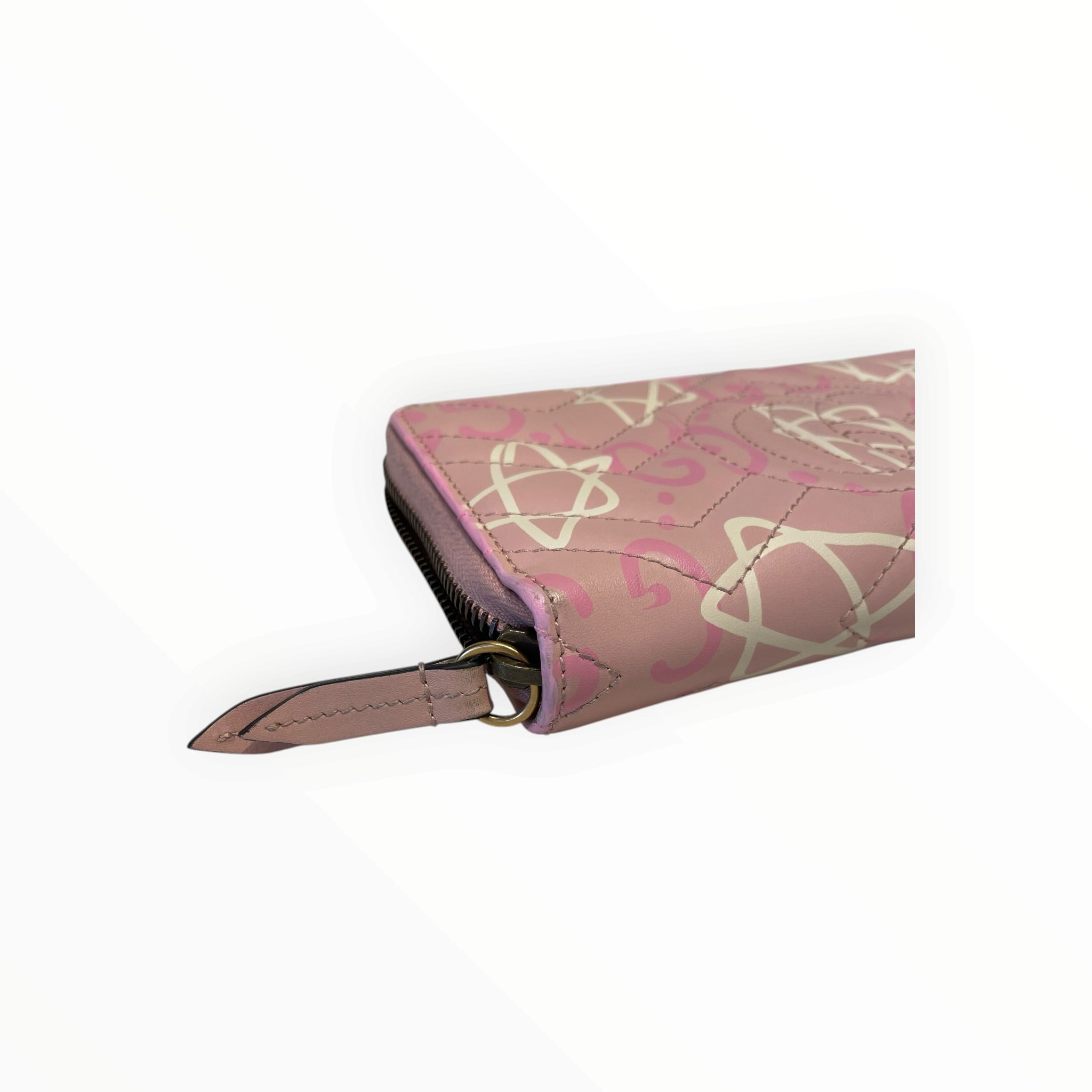 GUCCI/Long Wallet/All Over Print/Leather/PNK/L's/quilted ghost gg marmont view 9