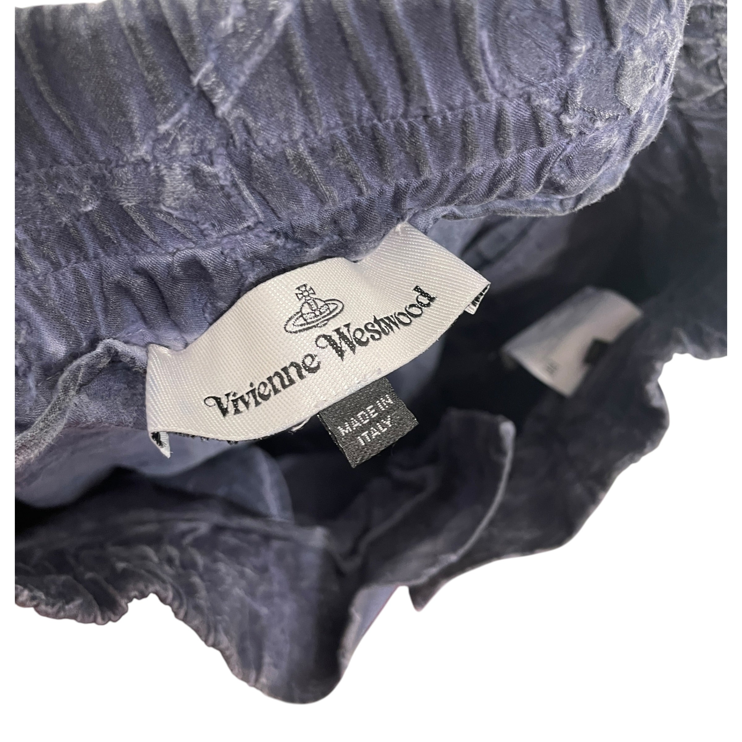 Vivienne Westwood/Bottoms/46/Graphic/Cotton/BLU/DISTRESSED view 3