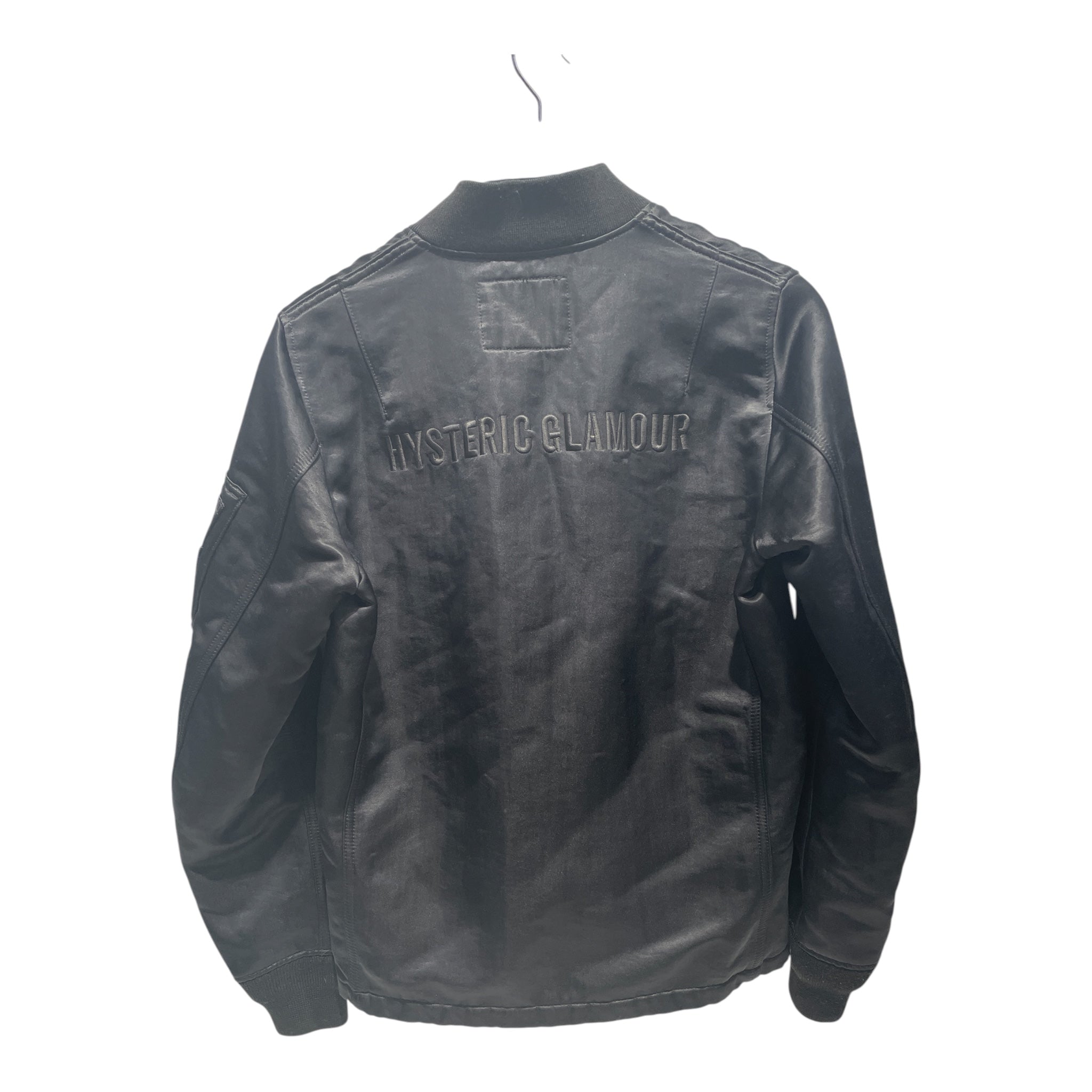 HYSTERIC GLAMOUR/Flight Jkt/M/Rayon/BLK/MA-1 view 2