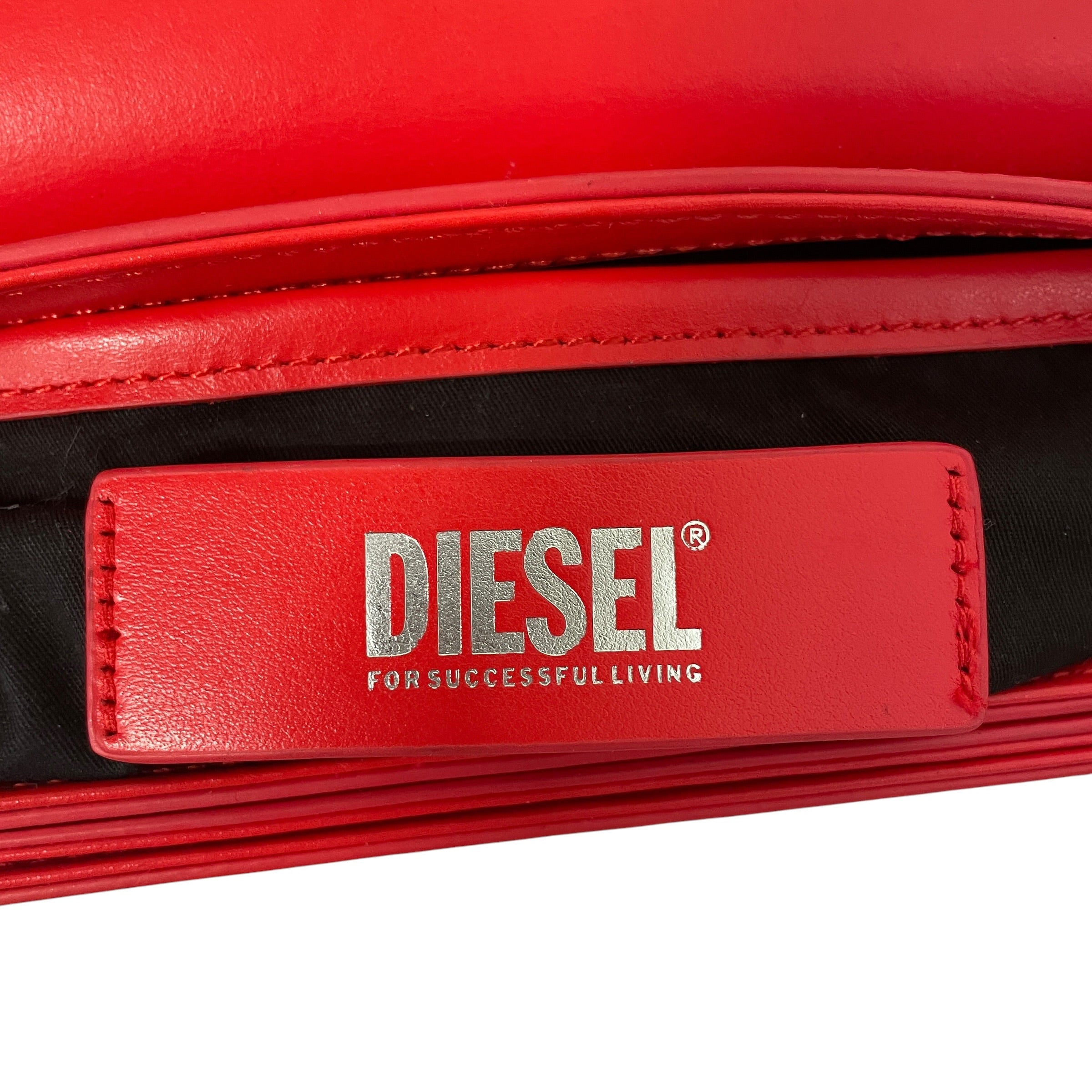 DIESEL/Bag/Leather/RED/D LOGO SHOULDER BAG view 3