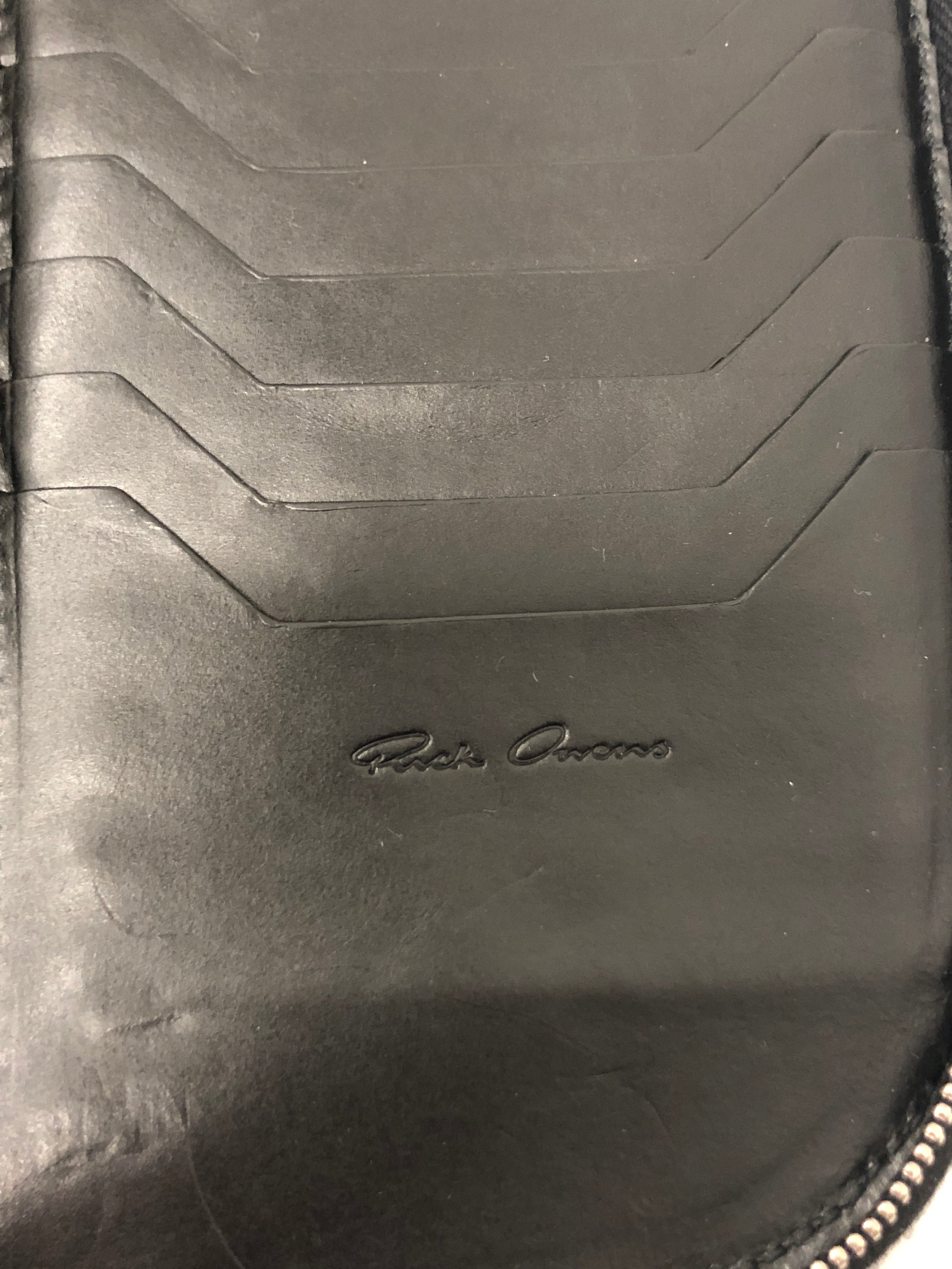 Rick Owens/Pass Case/Leather/BLK/M's/passport holder view 5