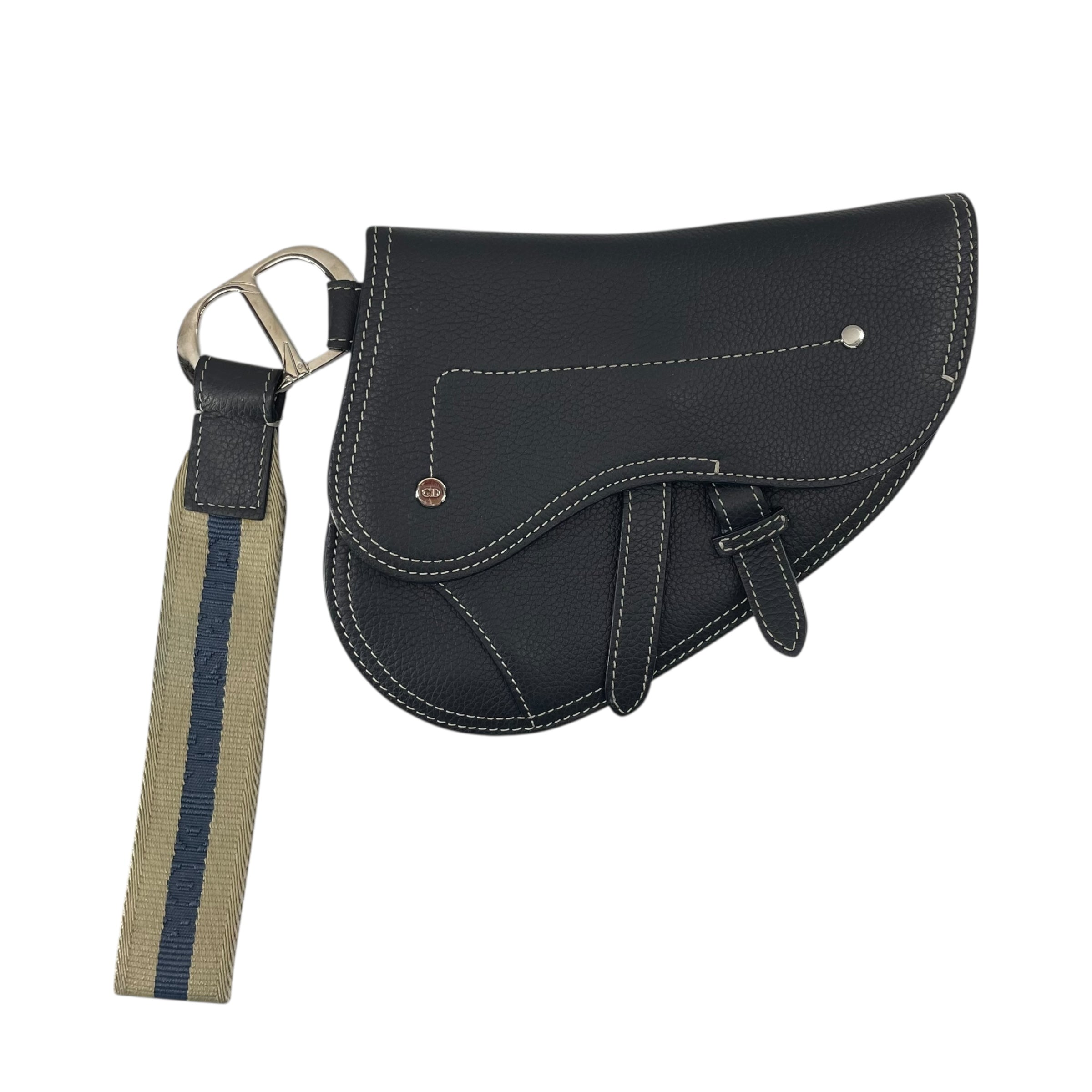 Christian Dior/Clutch Bag/Leather/NVY/SADDLE ELEGANT view 1