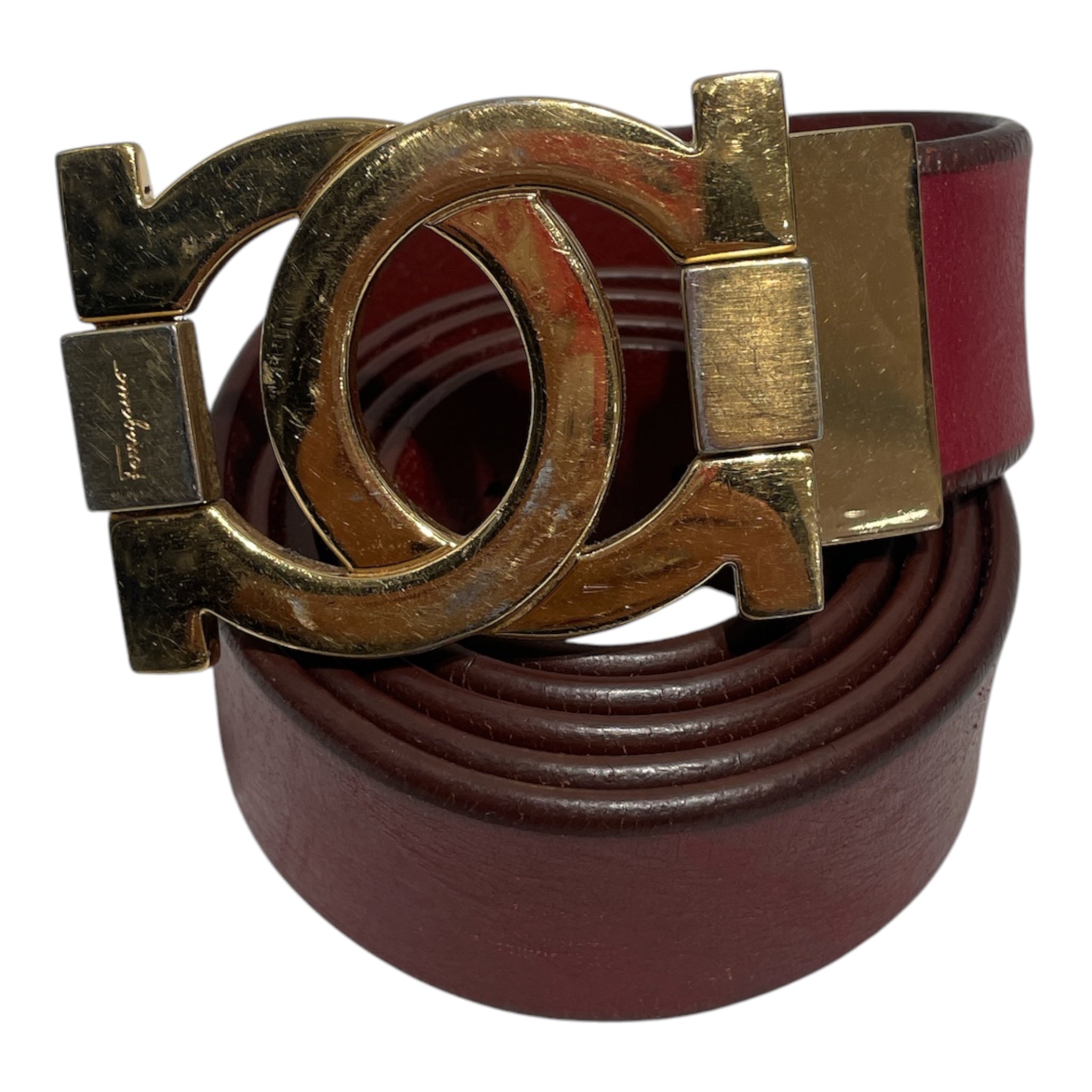 Salvatore Ferragamo/Belt/Leather/RED/Classic Buckle Belt view 1