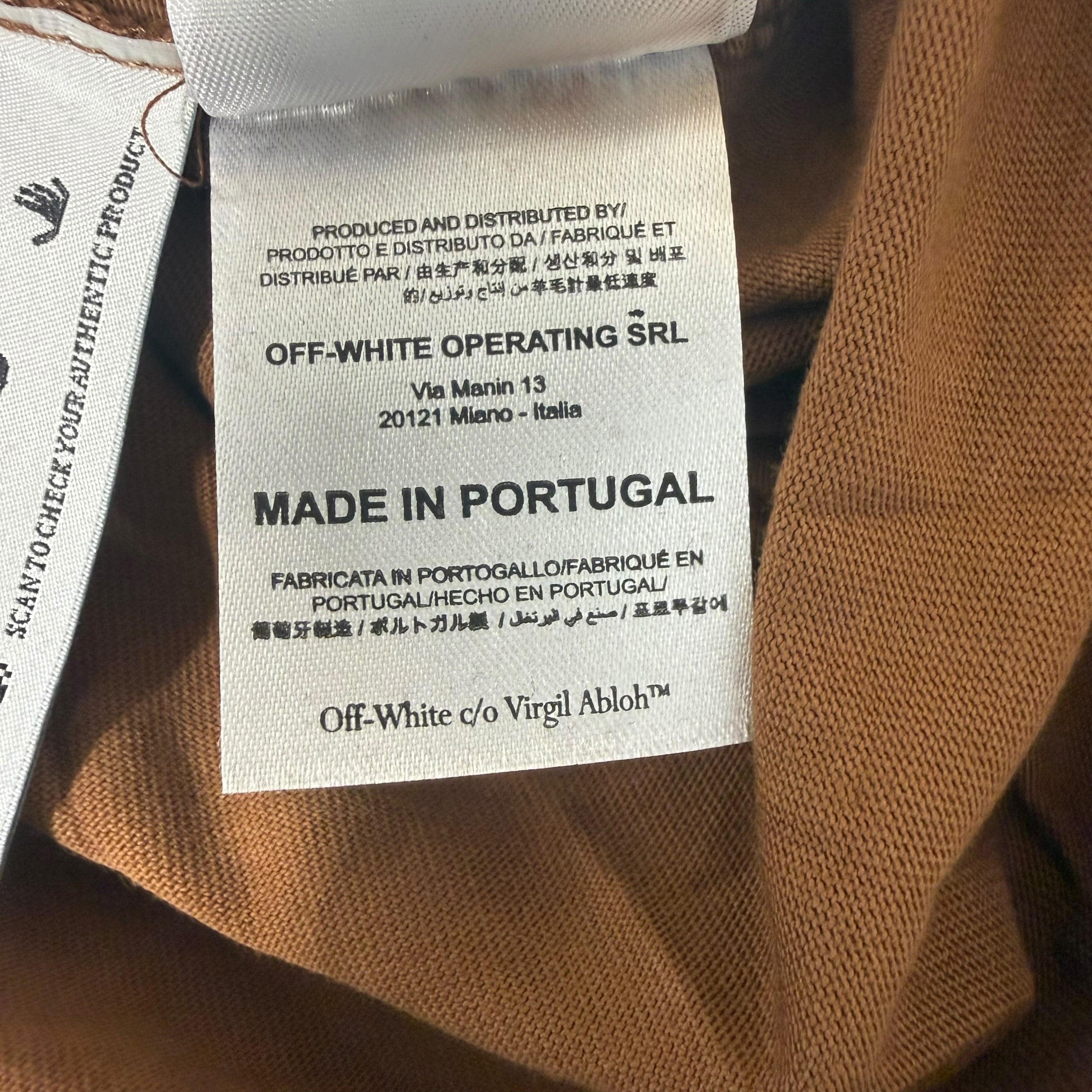 OFF-WHITE/T-Shirt/S/Cotton/BRW/Off White Logo T shirt view 9
