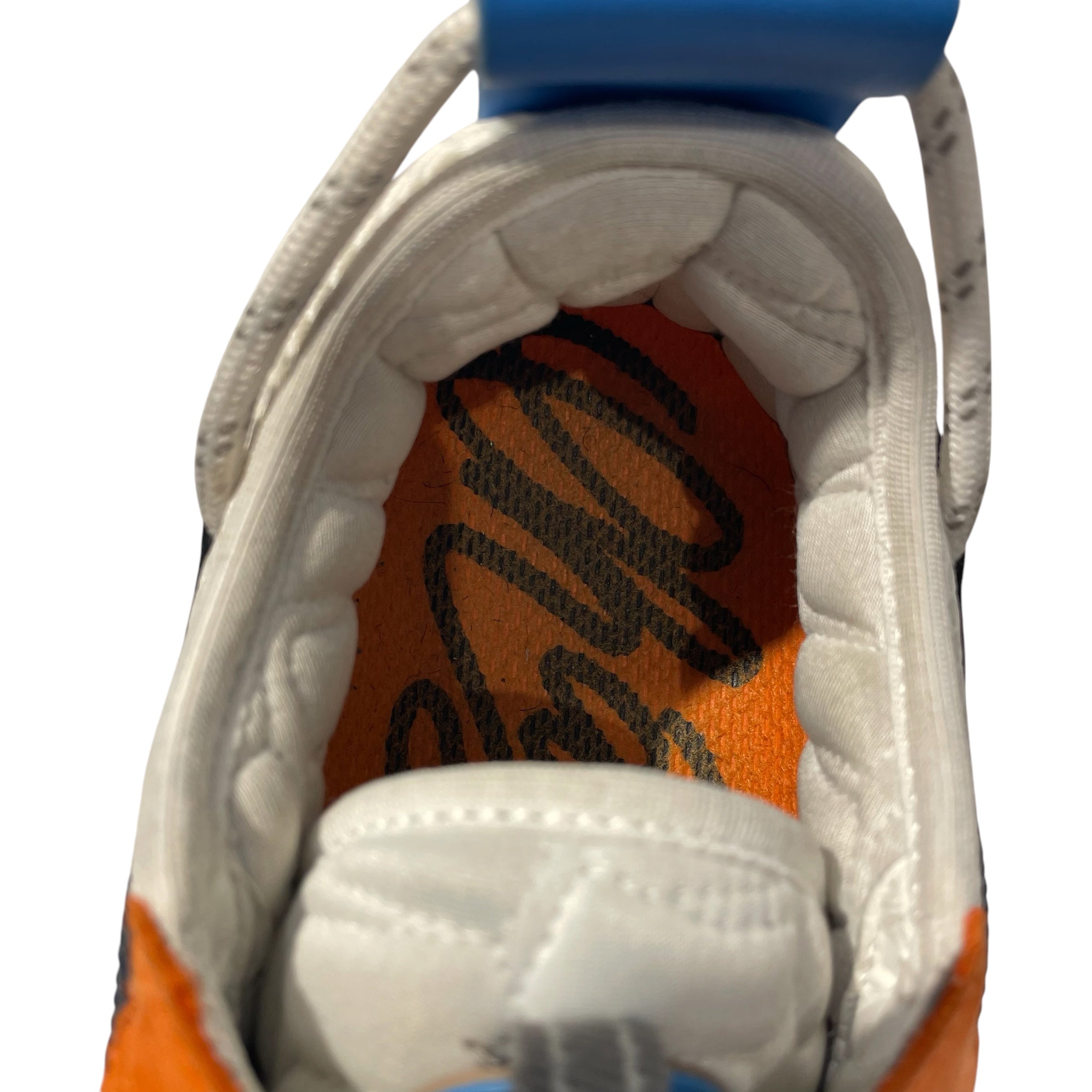 VERSACE/Low-Sneakers/EU 45/Nylon/BLU/blue orange chain reaction view 4