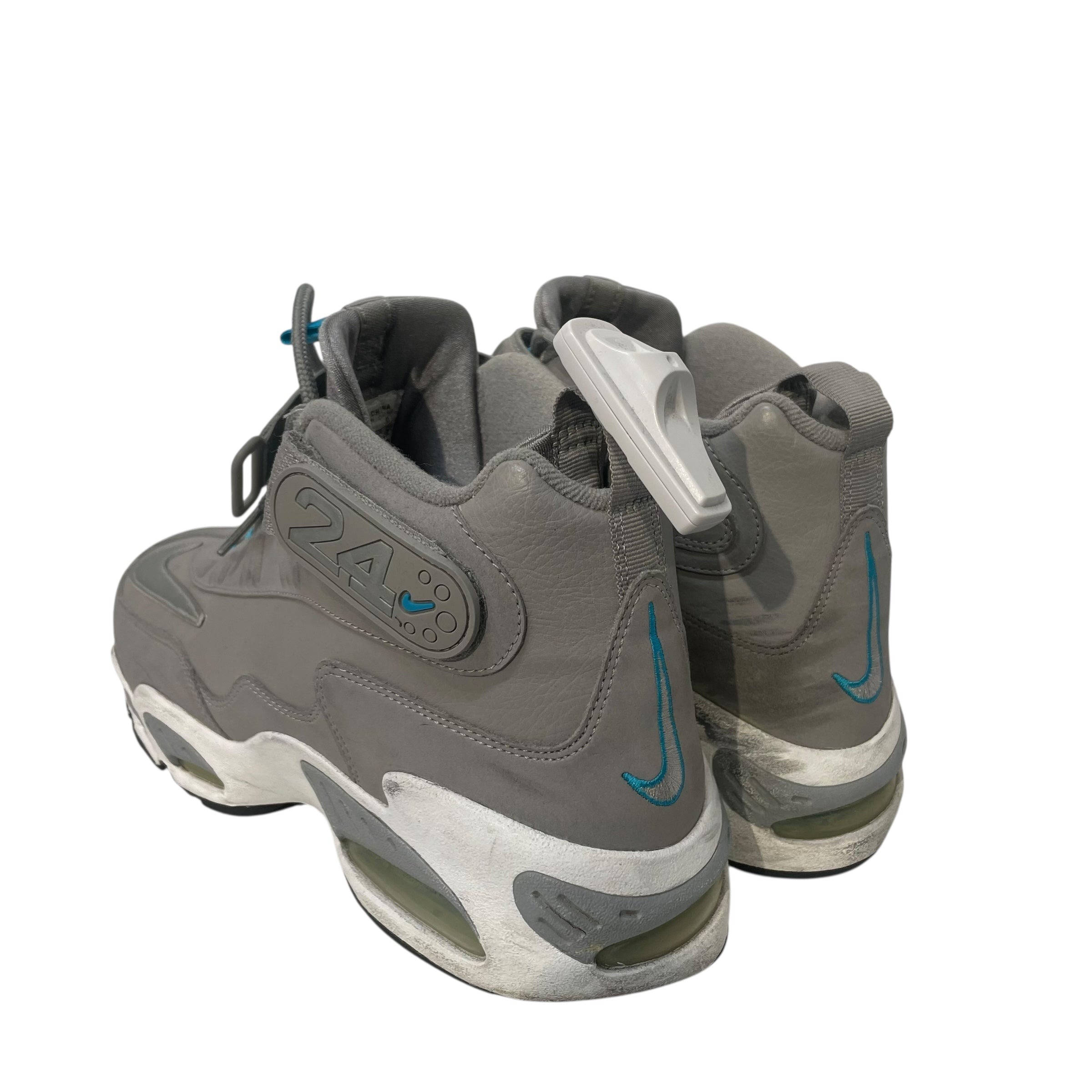 NIKE/Hi-Sneakers/US 10/Cotton/GRY/GRIFFEYS BLUE LACE HOLDERS view 2