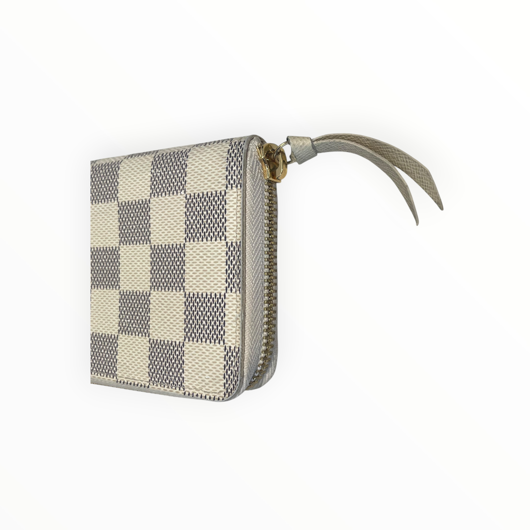 LOUIS VUITTON/Long Wallet/Leather/CRM/L's/LV Damier Azur Zippy view 8
