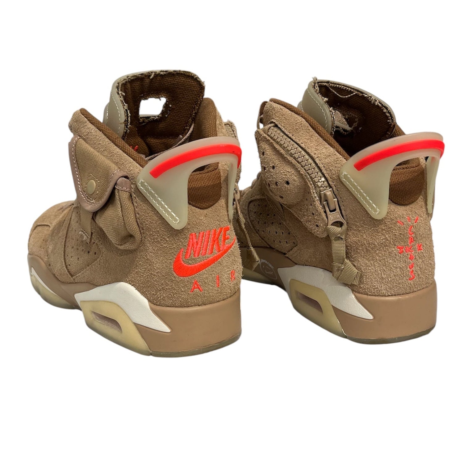 NIKE/TRAVIS SCOTT/AIR JORDAN 6 RETRO/Hi-Sneakers/US 7/Suede/BEG/DH0690-200 view 2