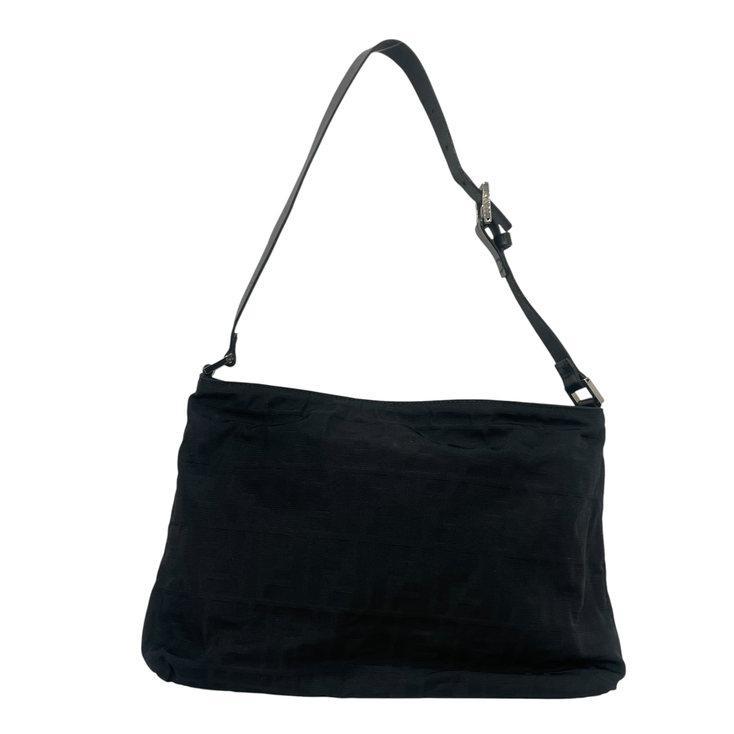 FENDI/Hand Bag/Monogram/Cotton/BLK/zucca shoulder bag view 2