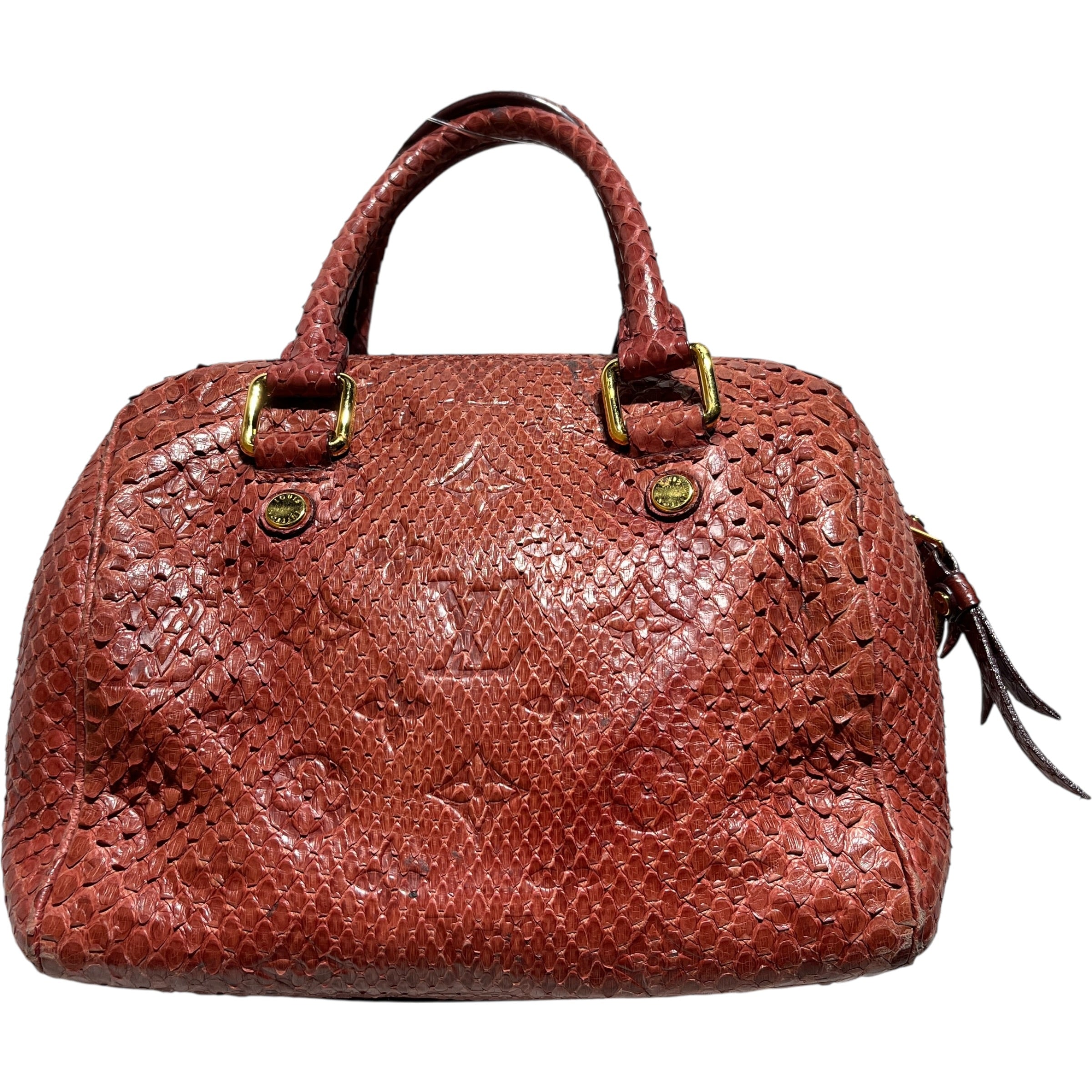 LOUIS VUITTON/Hand Bag/Animal Pattern/Leather/RED/Bandouliere 20 view 1