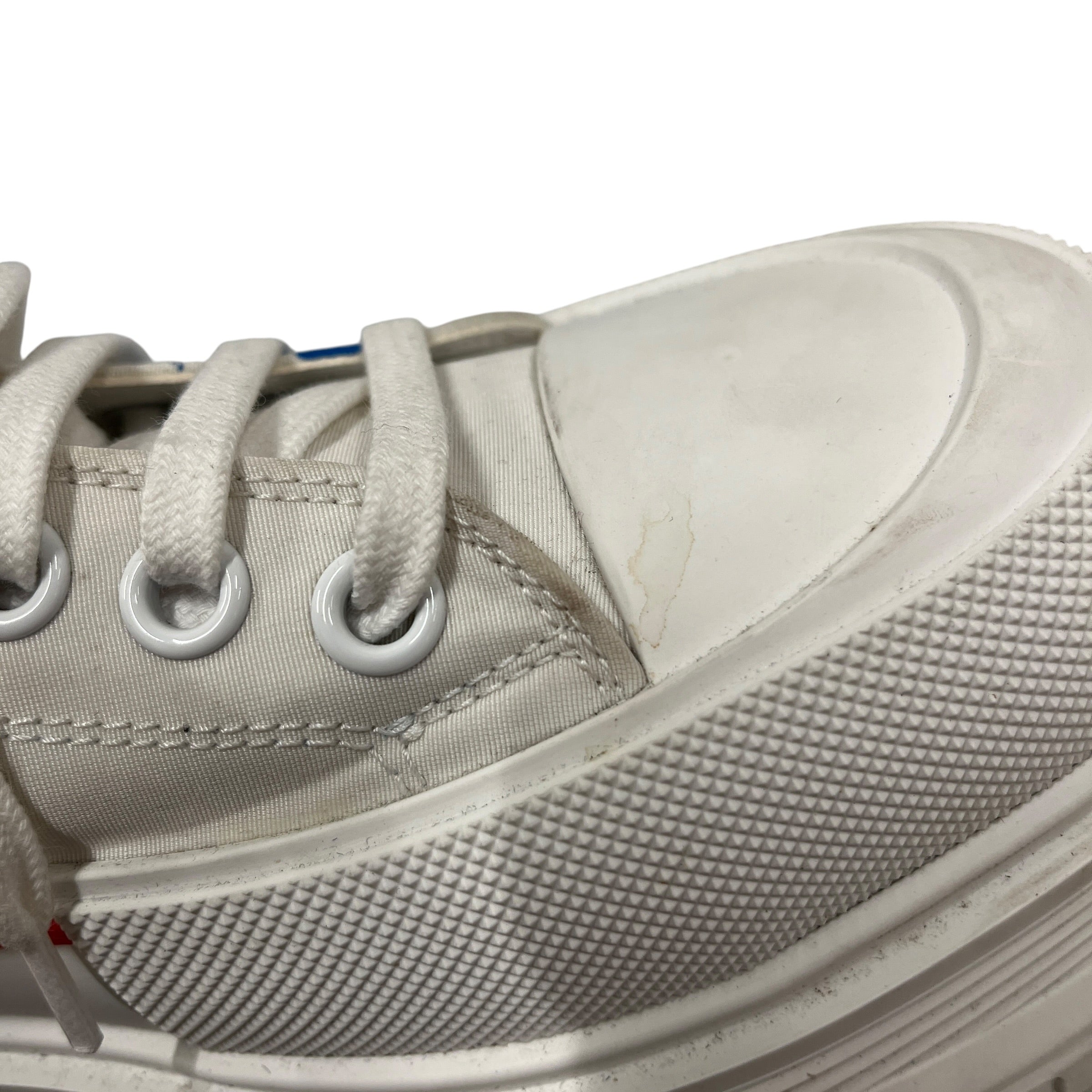 Alexander McQueen/Low-Sneakers/EU 43/Cotton/WHT/Slick Graffiti view 6