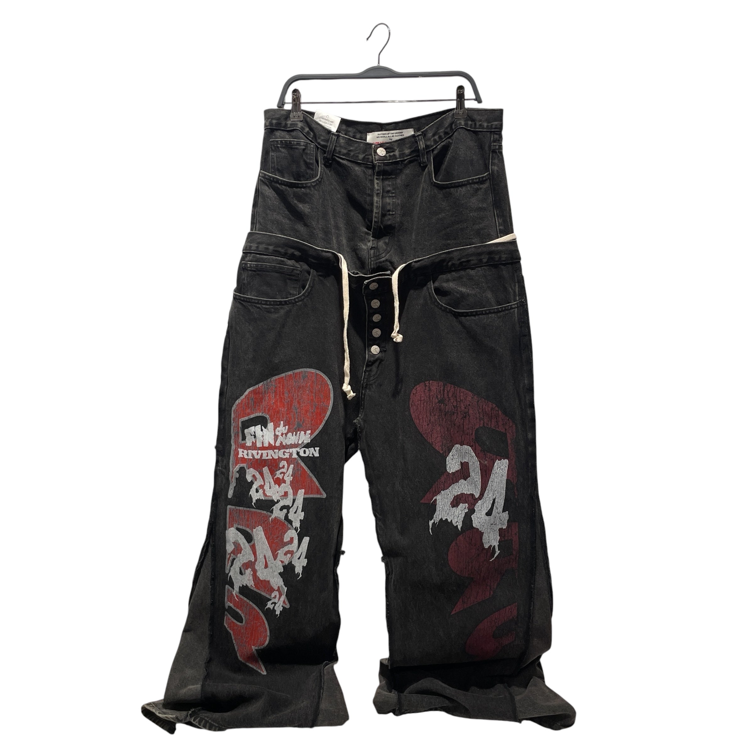 RRR123 RIVINGTON roi Rebis/Bootcut Pants/36/Cotton/BLK/he rose 3 view 1
