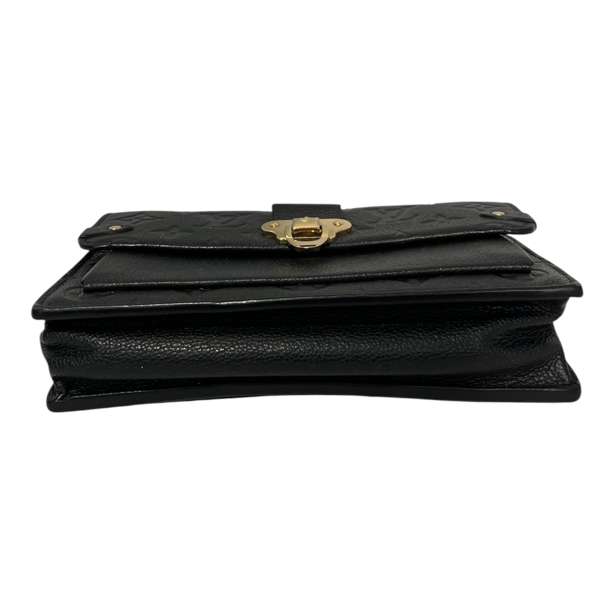 LOUIS VUITTON/Cross Body Bag/Monogram/Leather/BLK/Empreinte Vavin Gold chain view 3