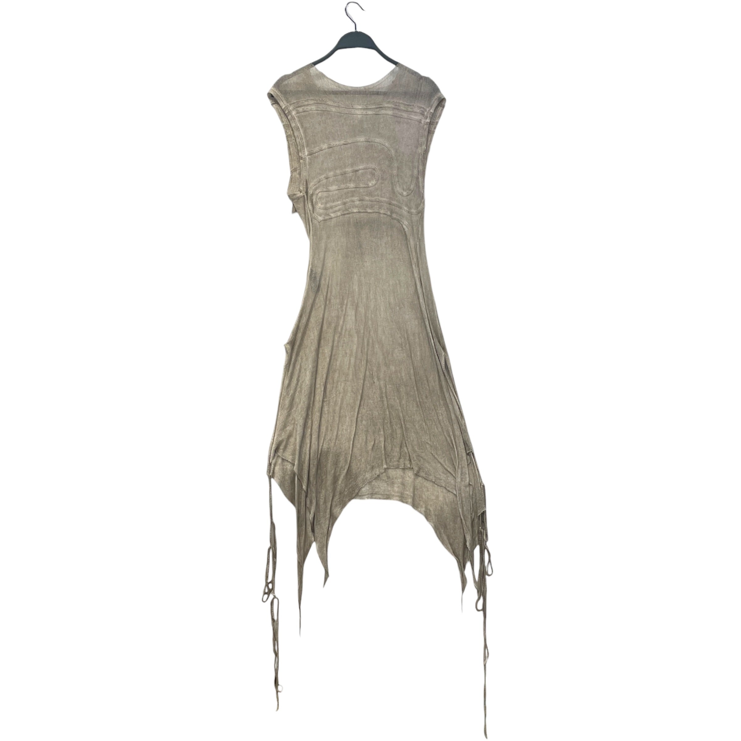 DEMOBAZA/SS Dress/XS/Cotton/GRY/Baraji view 1