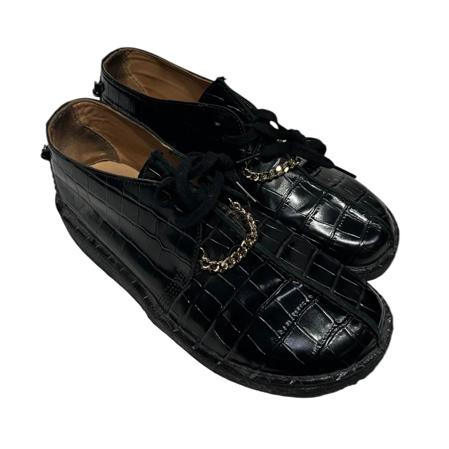 Supreme/MARTINE ROSE/Clarks/Loafers/US 9.5/Leather/BLK/DESERT TREK BLACK view 1