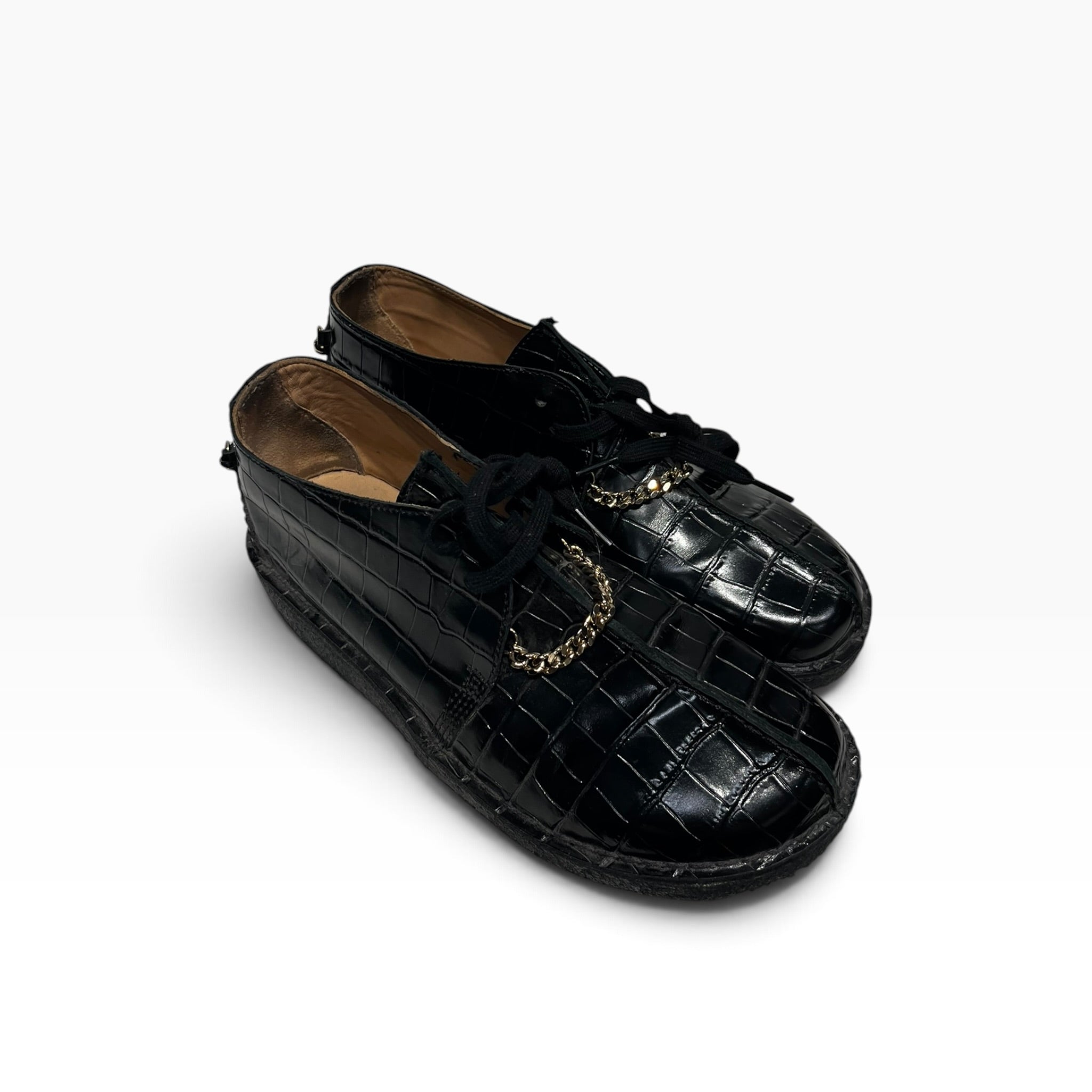 Supreme/MARTINE ROSE/Clarks/Loafers/US 9.5/Leather/BLK/DESERT TREK BLACK view 1