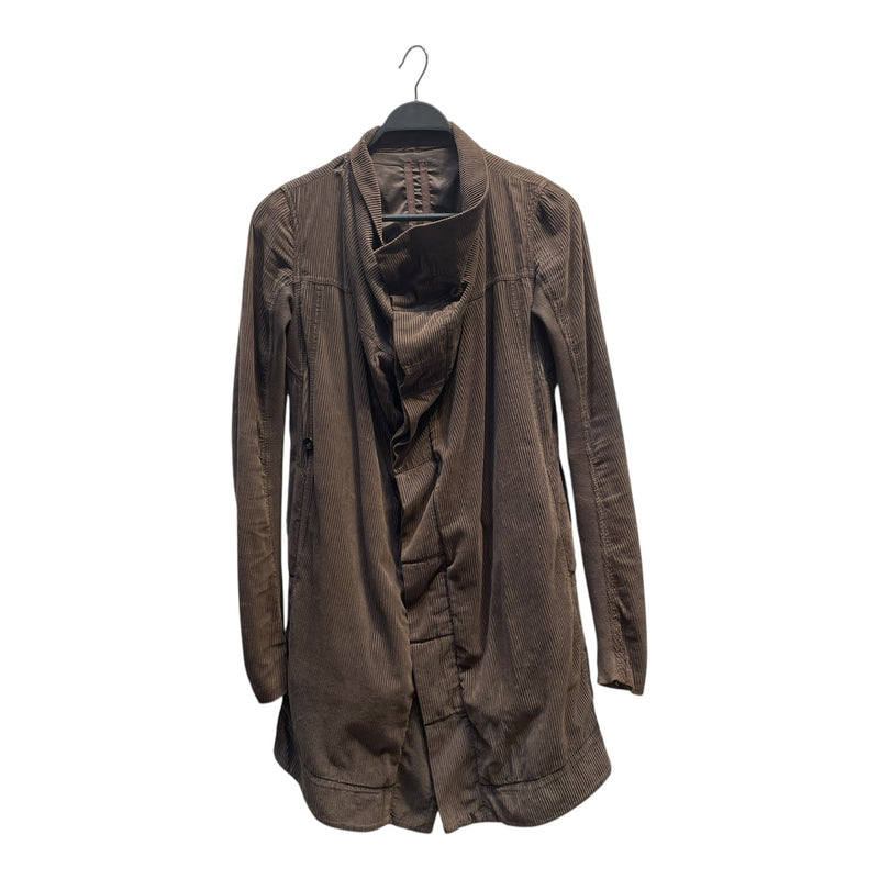 RICK OWENS DRKSHDW/Spring Coat/S/Cotton/BRW/