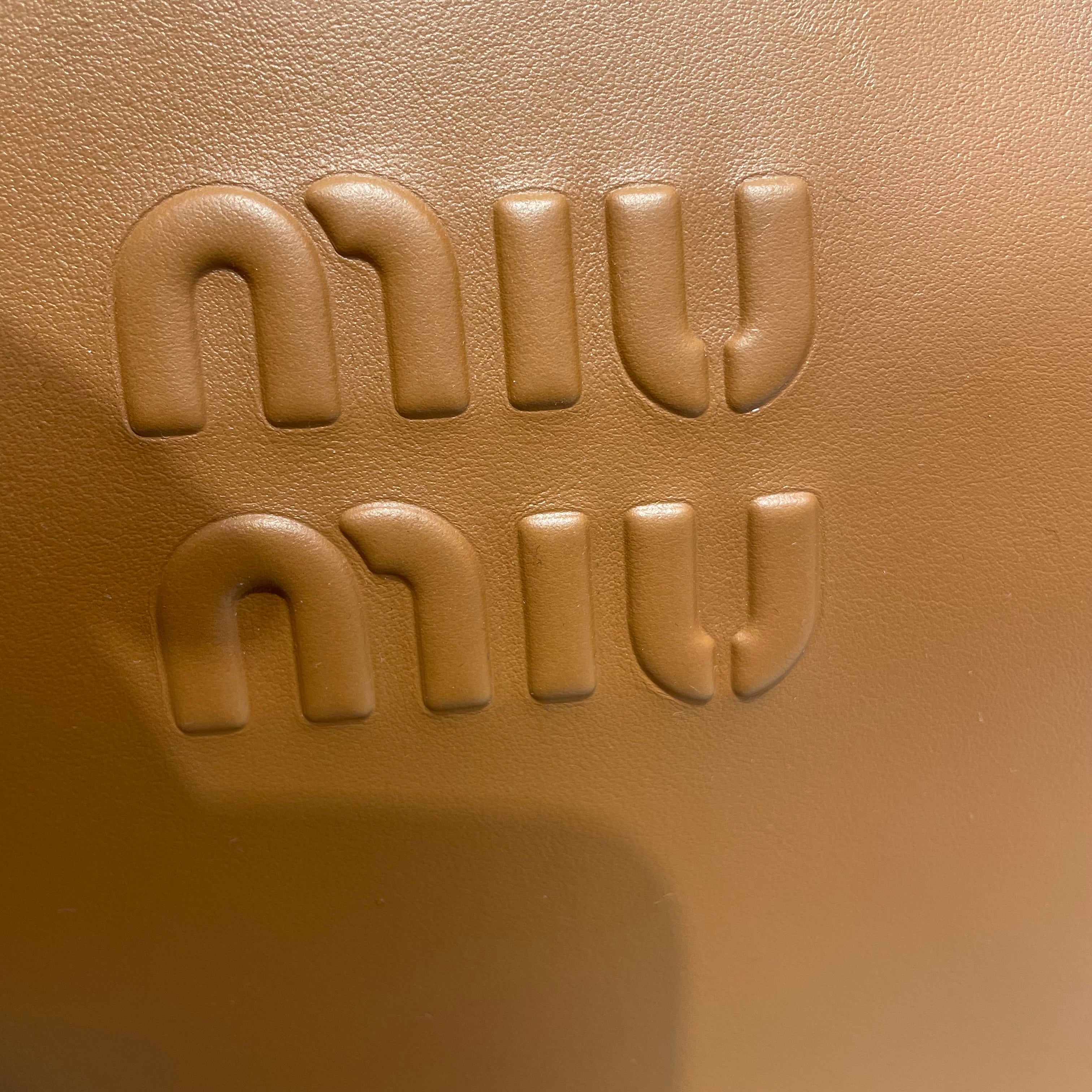 MIU MIU/Bag/Leather/BRW/Large Beau Tote view 5