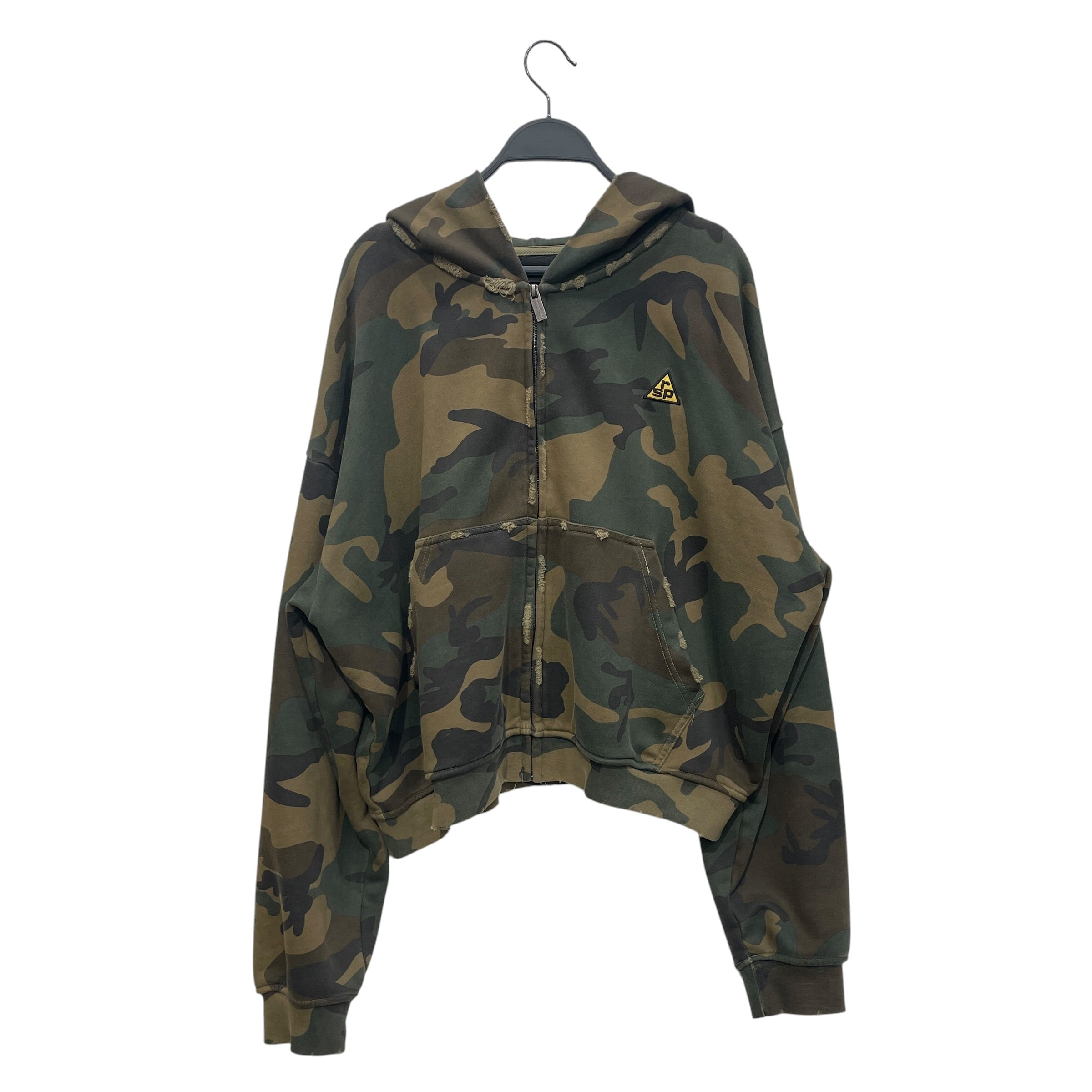 Raspberry Hills/Zip Up Hoodie/S/Camouflage/Cotton/GRN/RSP LEFT BREAST view 1