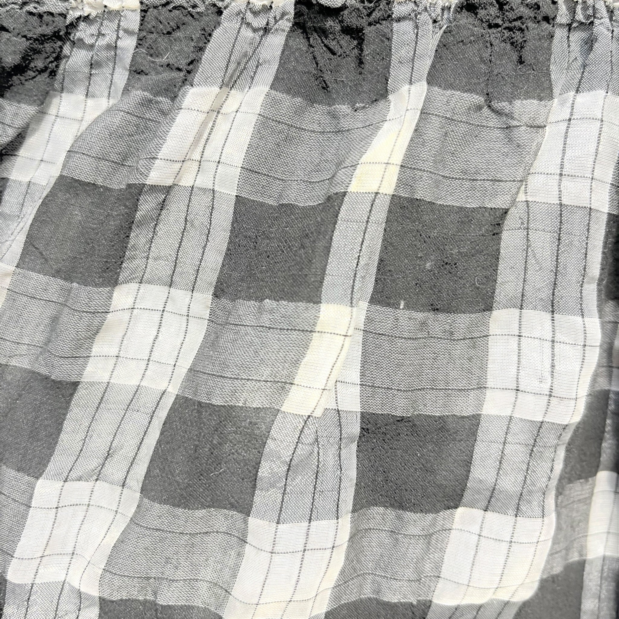 ISSEY MIYAKE/Camisole Dress/Plaid/Polyester/GRY/scrunch view 5