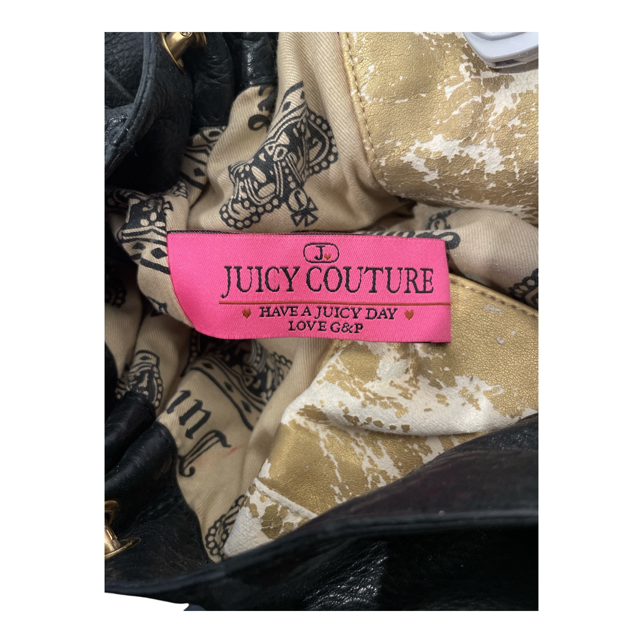 JUICY COUTURE/Hand Bag/Leather/BLK/VINTAGE SATCHEL BAG view 3