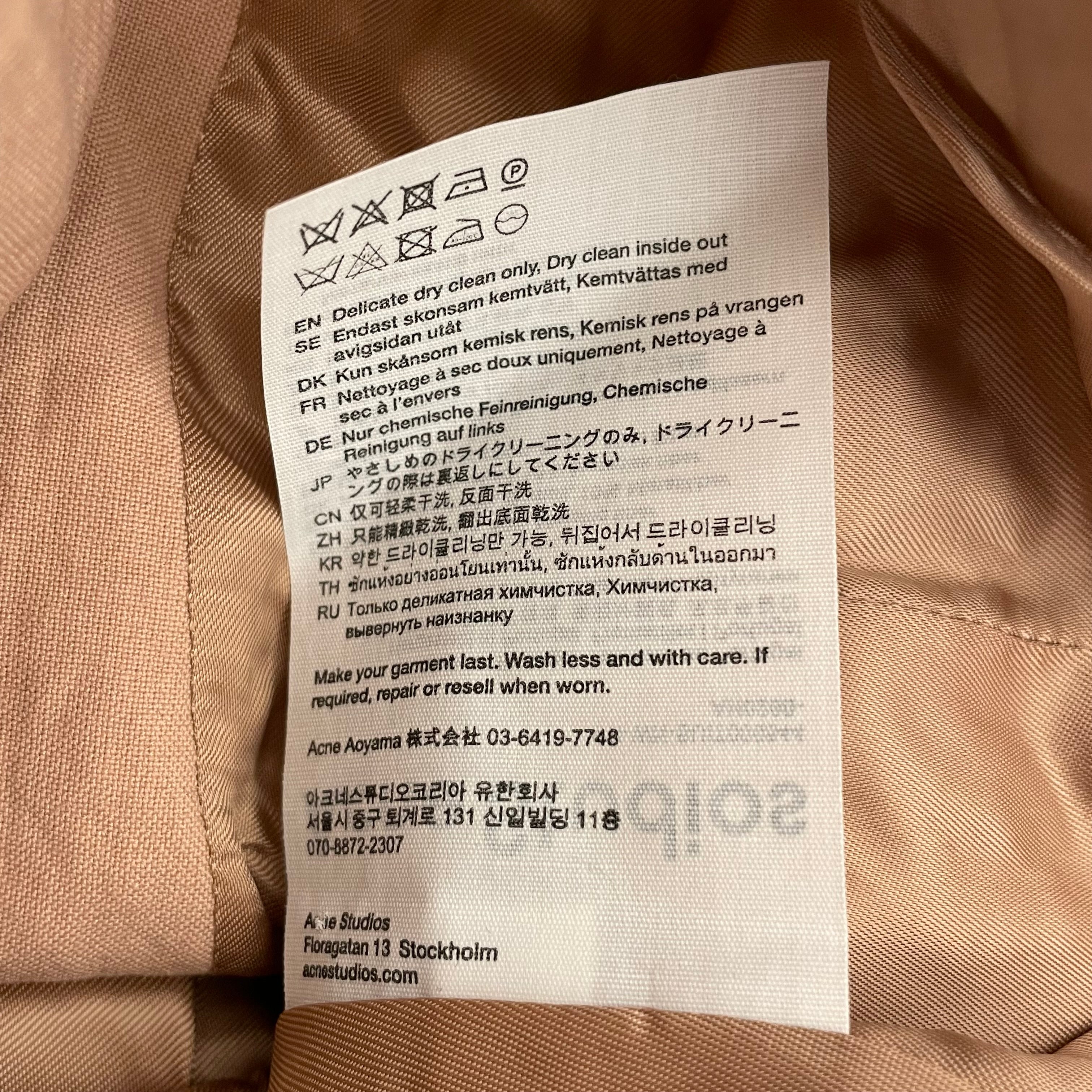 Acne Studios/Tailored Jkt/34/Cotton/PNK/CROPPED DOUBLE BREAST BLZR view 5