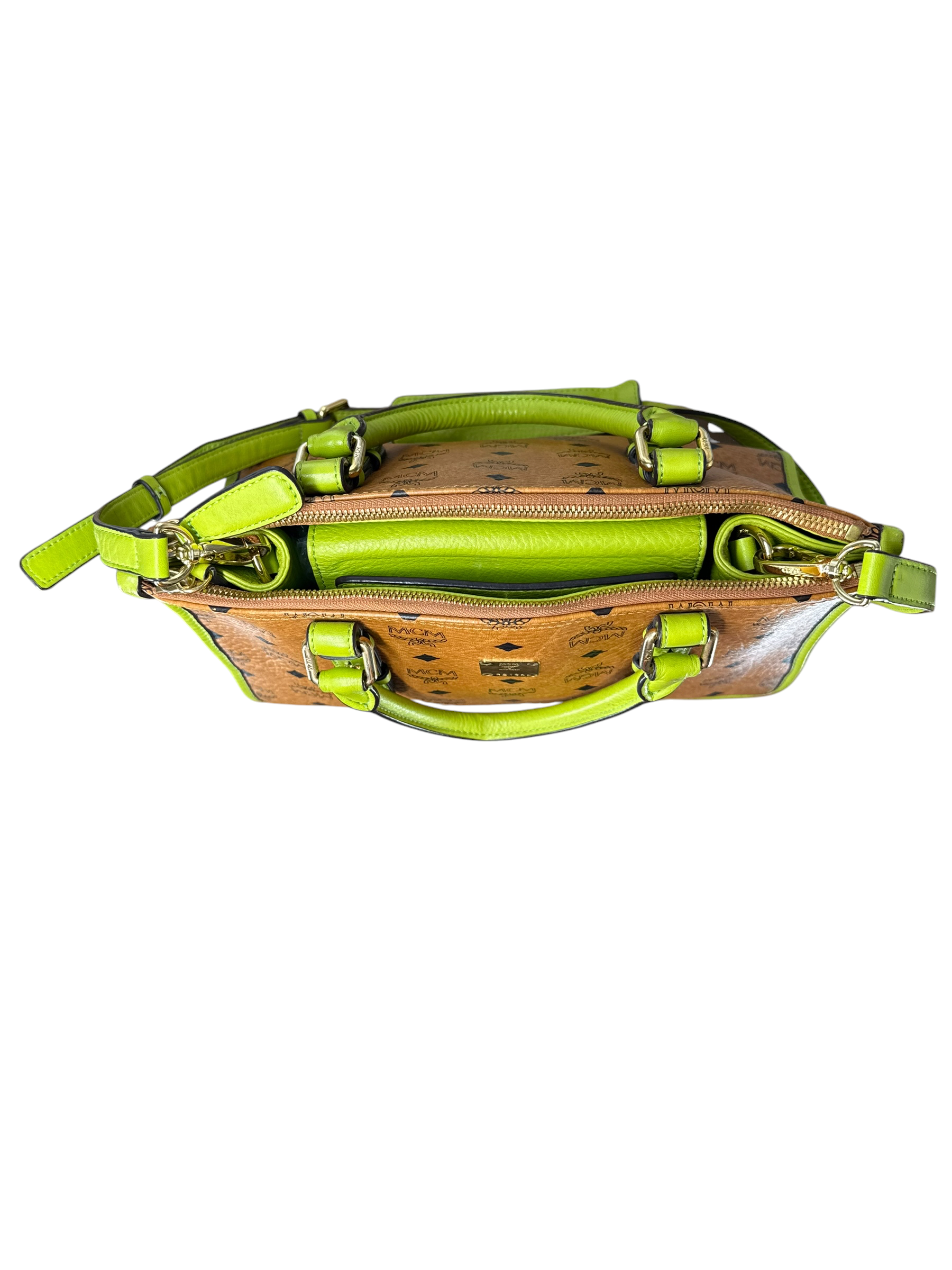 MCM/Bag/Monogram/Leather/BEG/SLIME GREEN MCM view 7