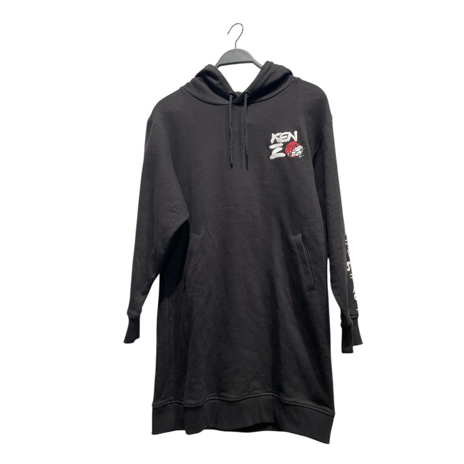 KENZO/Hoodie/S/Cotton/BLK/Elongated hoodie view 1