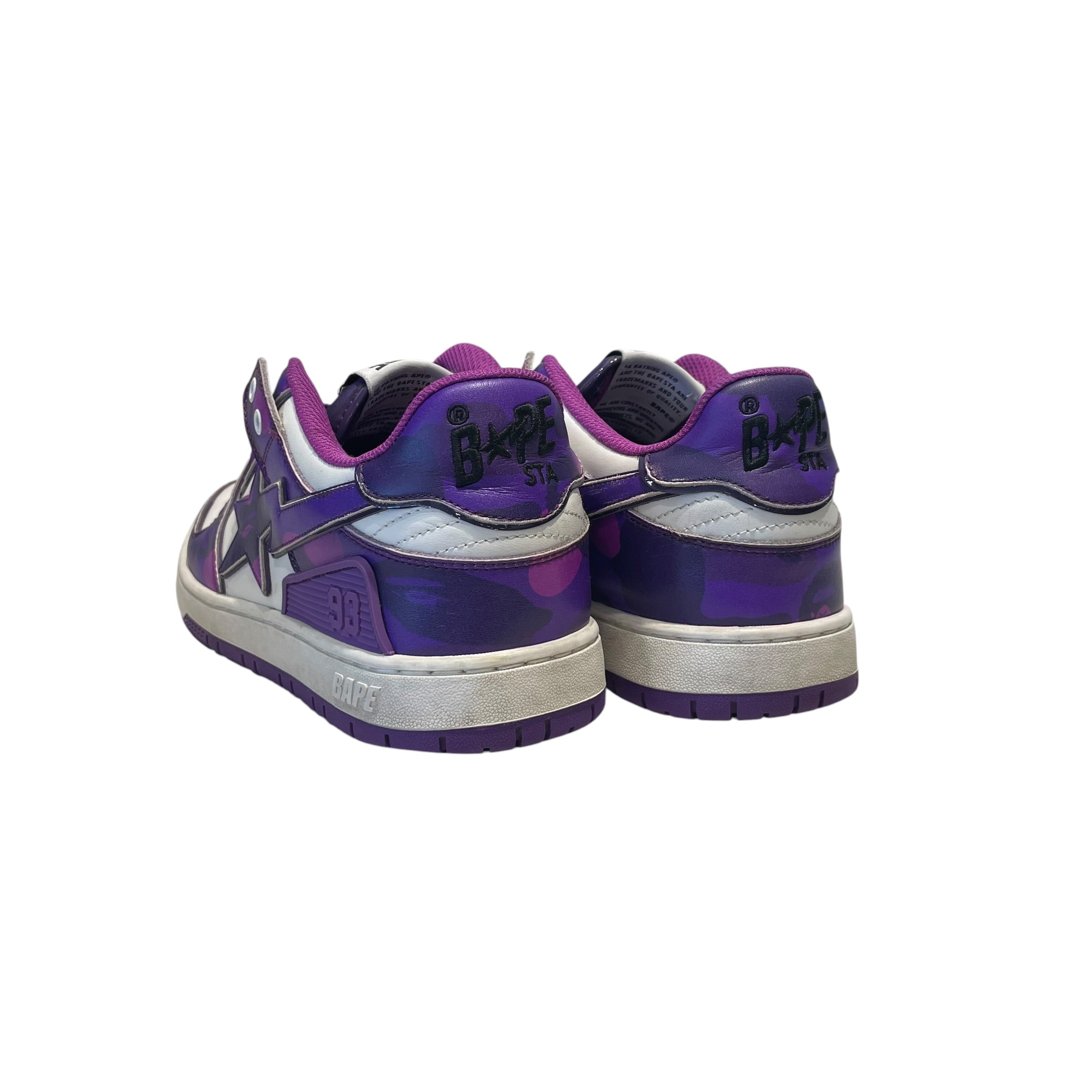 BAPE STA!/Low-Sneakers/US 10/Leather/PPL/Sk8sta Low Camo view 2