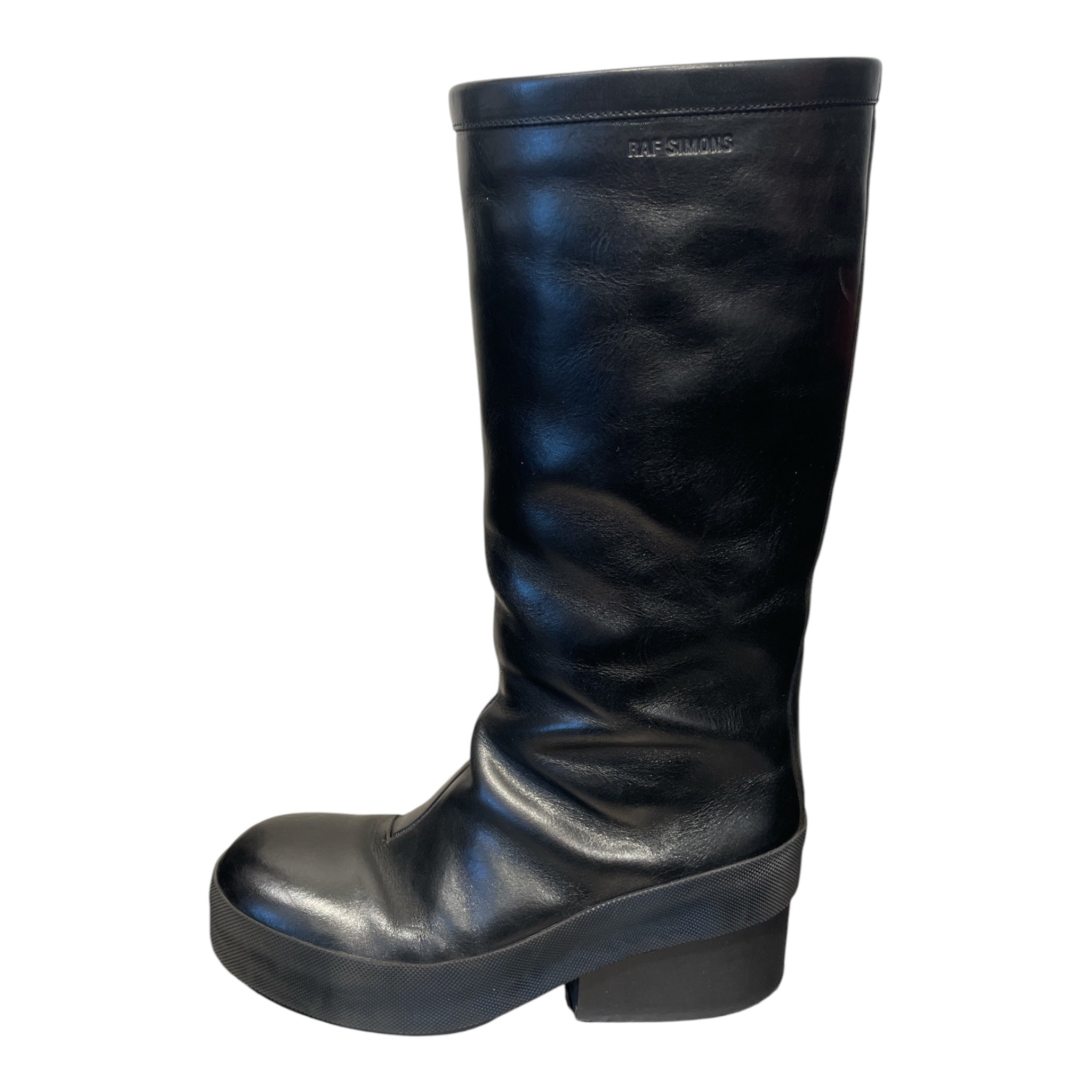 RAF SIMONS/Boots/EU 40/Leather/BLK/BLOCK HEEL AW22-23 view 4