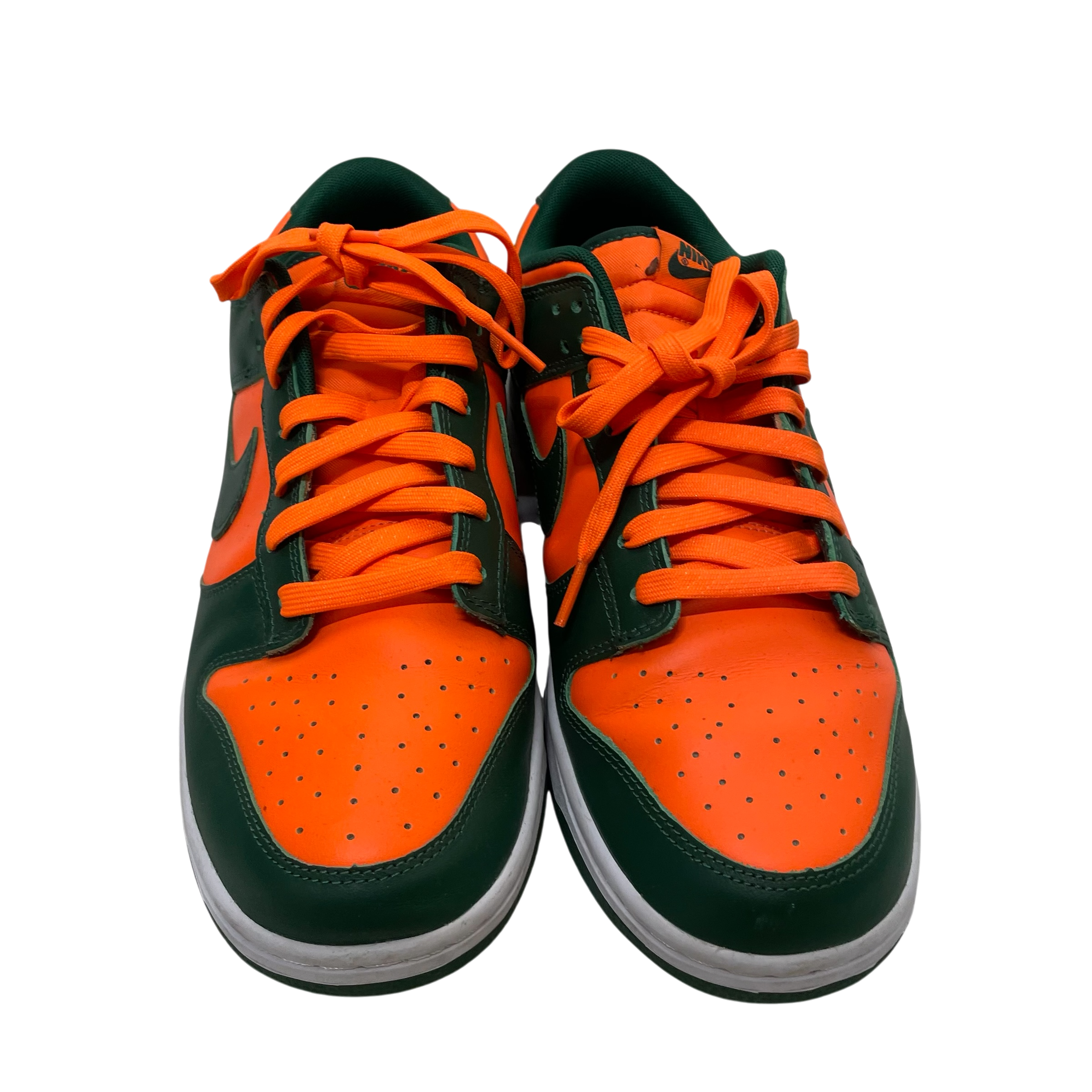NIKE/Low-Sneakers/US 10.5/Leather/ORN/ORANGE/FOREST GREEN view 4