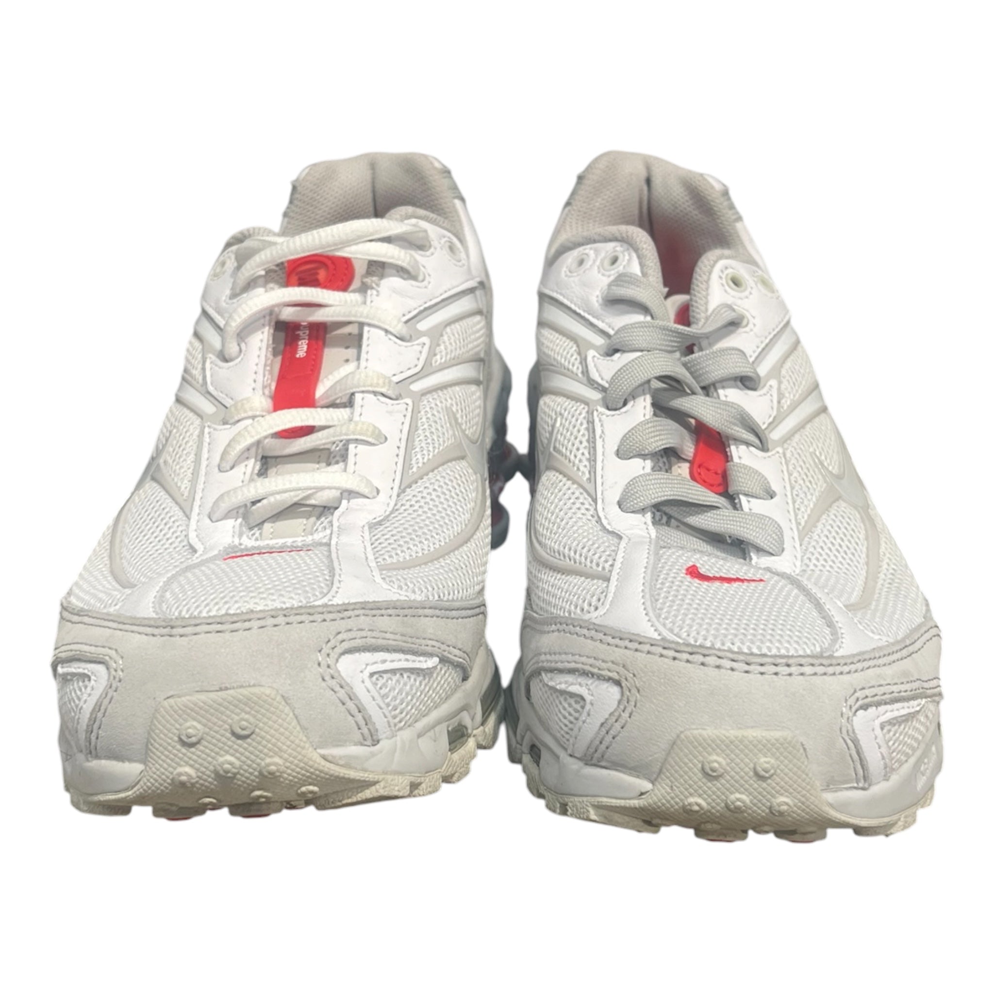 NIKE/Supreme/Low-Sneakers/US 8.5/Suede/WHT/DN1615-100 SUPREME SHOX view 2