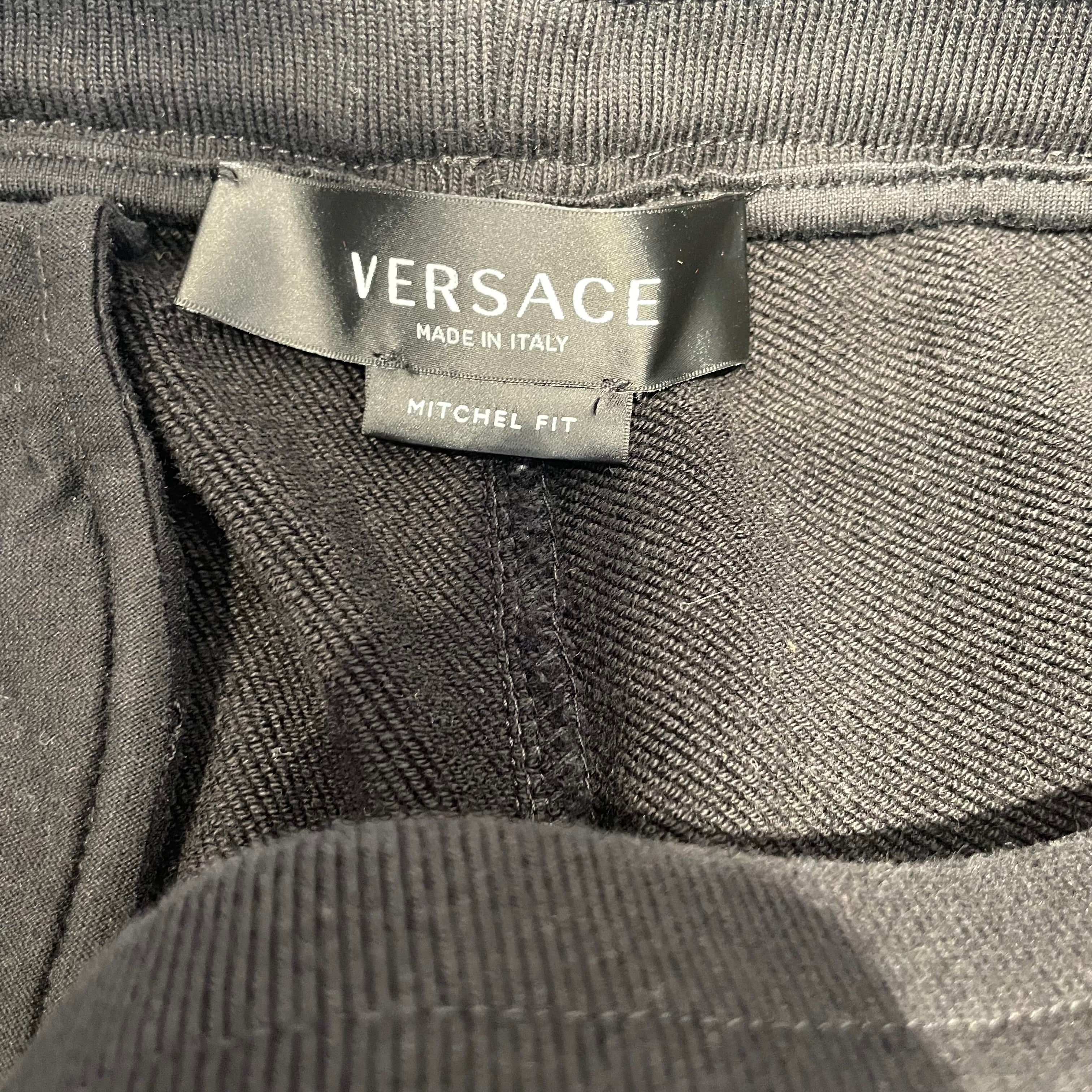 GIANNI VERSACE/Pants/XL/Cotton/BLK/PINK LOGO TRACK PANT view 3
