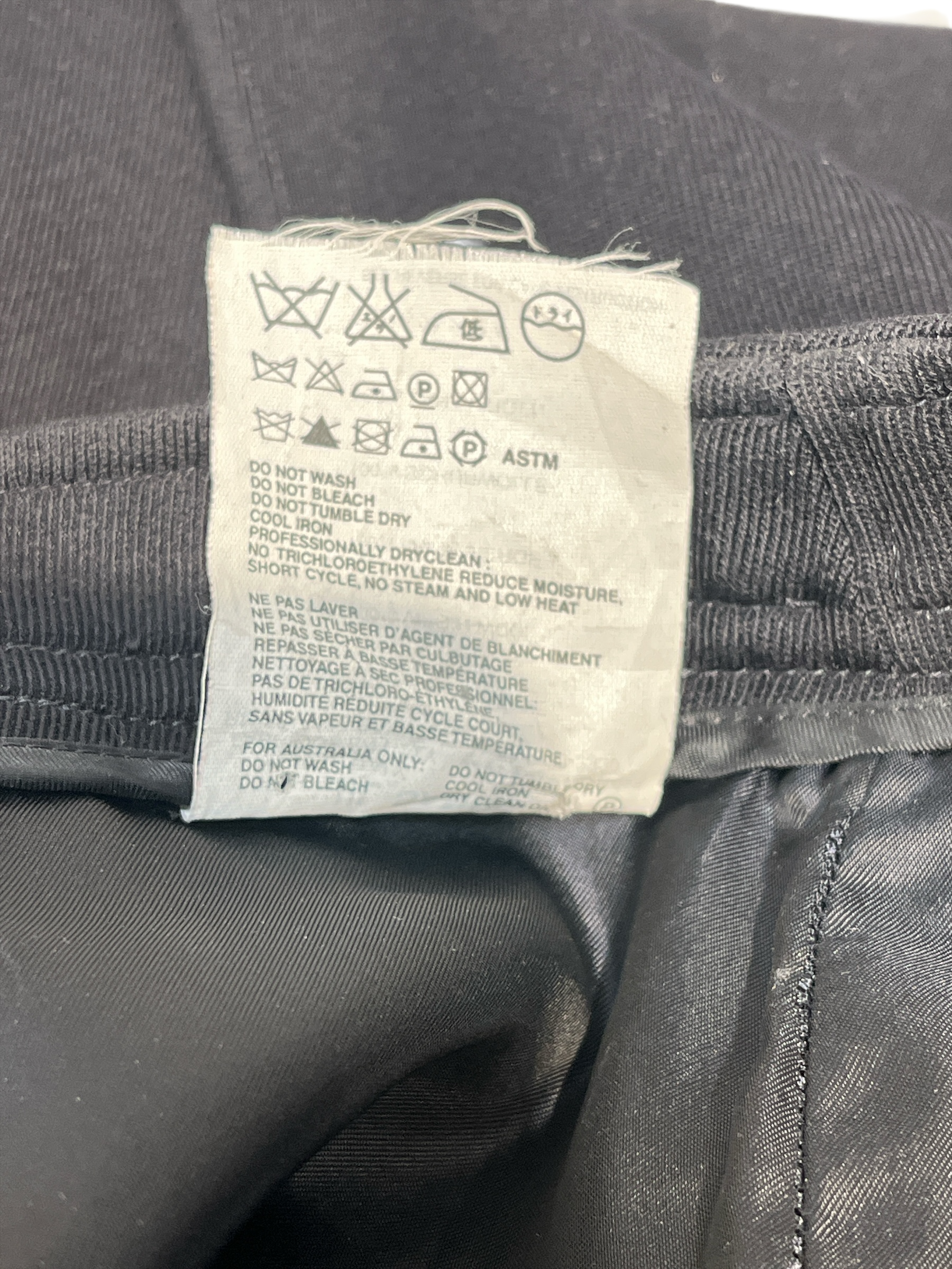 JIL SANDER/Bottoms/34/Wool/BLK/MID SEAM LEG NO POCKETS view 5