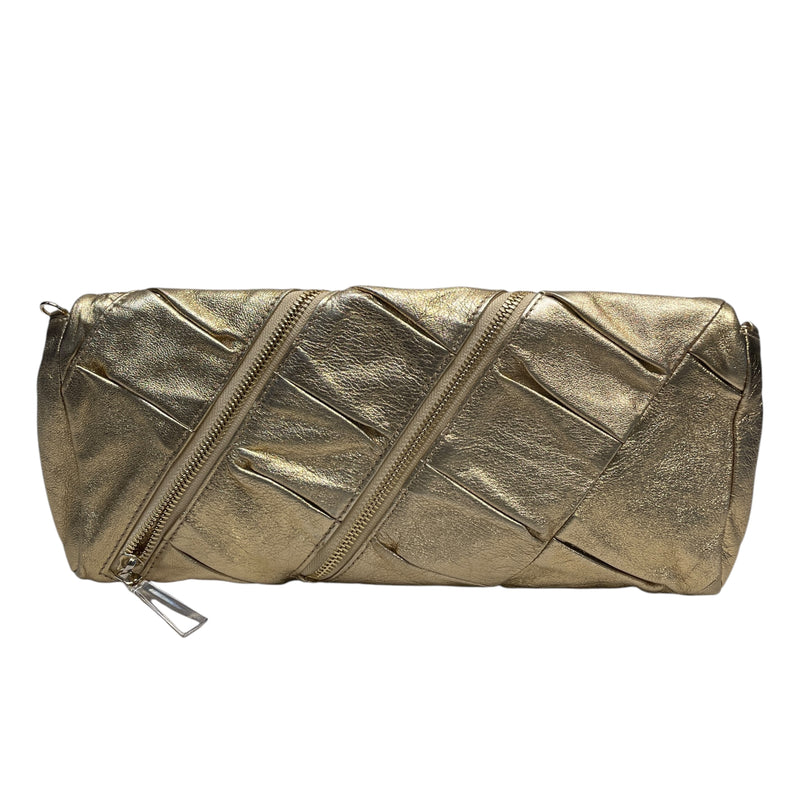 Christian Louboutin/Clutch Bag/Leather/GLD/LOUBOUTIN LEATHER CLUTCH GOLD