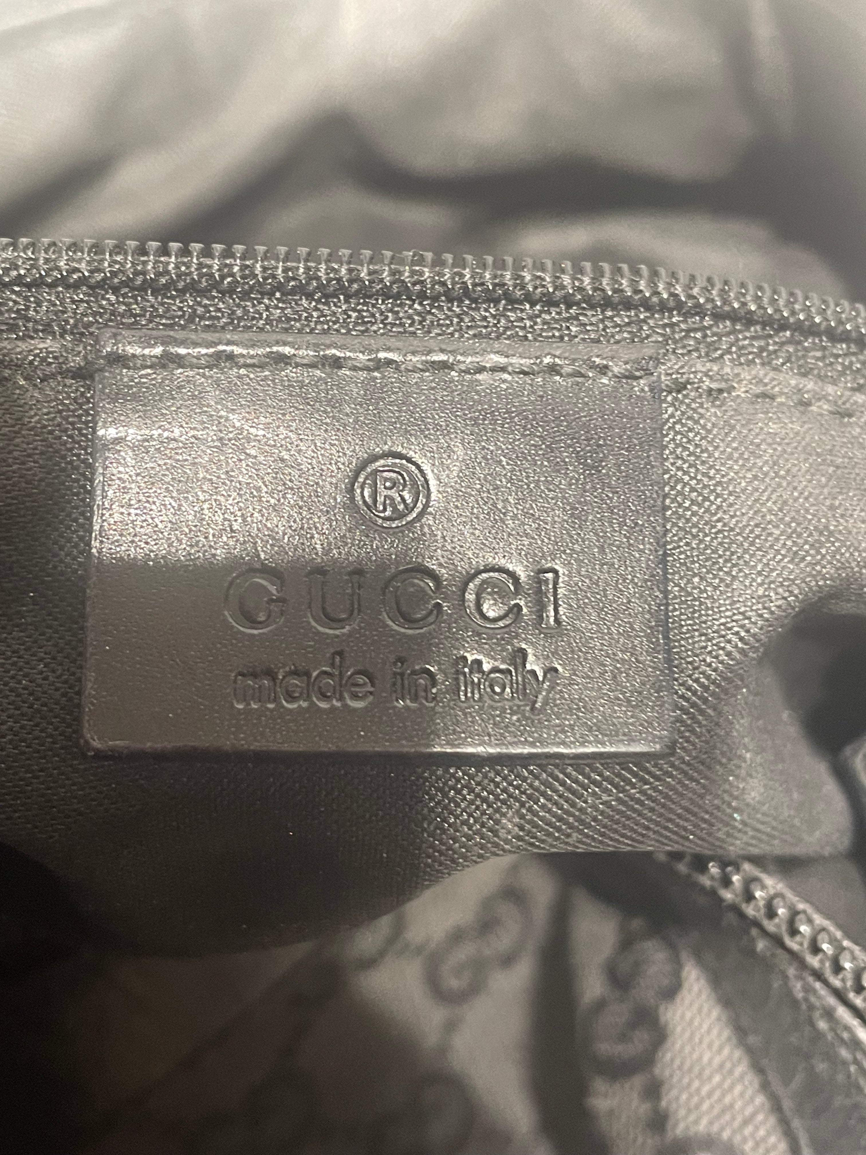 GUCCI/Hand Bag/Monogram/BLK/Bamboo Handle Monogram Hobo view 4