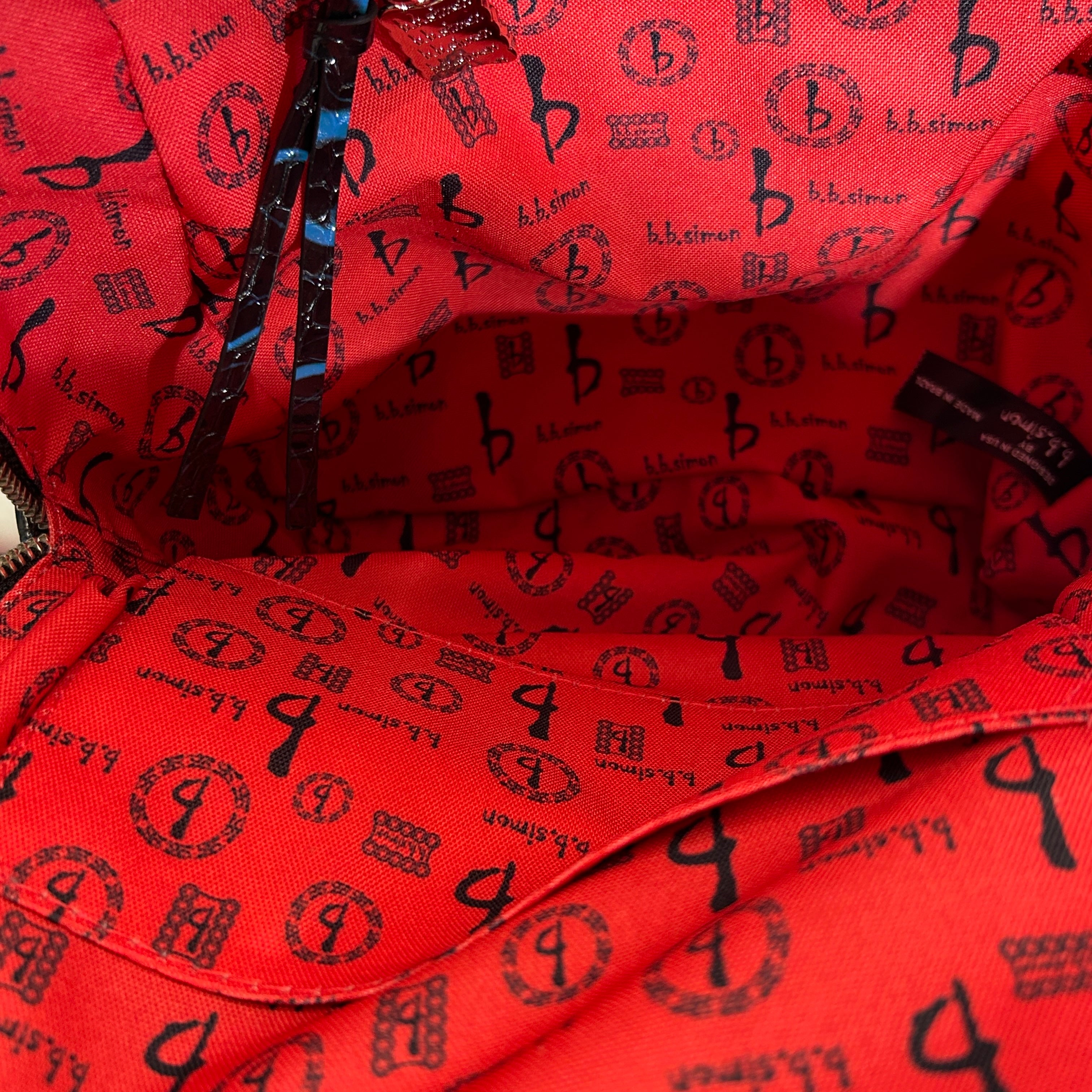 b.b.simon/Bag/All Over Print/Leather/BLK/ view 5