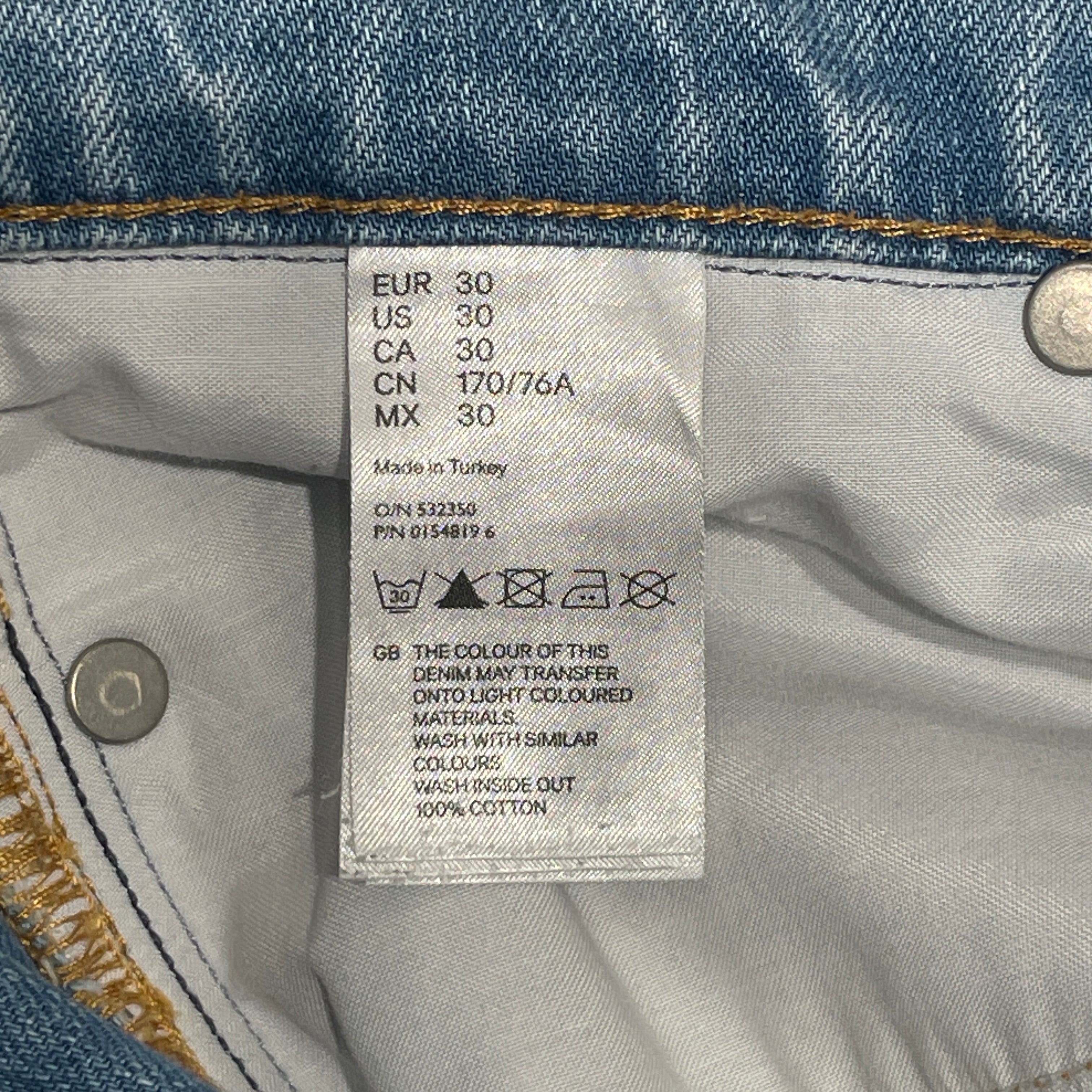 Maison Margiela/H&M/Straight Pants/30/Denim/BLU/ view 4