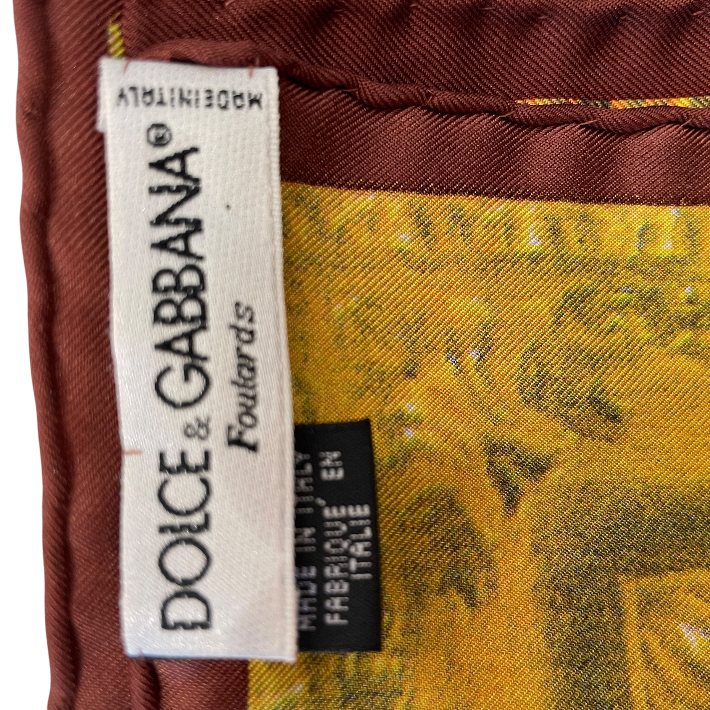 DOLCE&GABBANA/Scarf/All Over Print/Silk/YEL/L's/ANGEL BABIES view 2