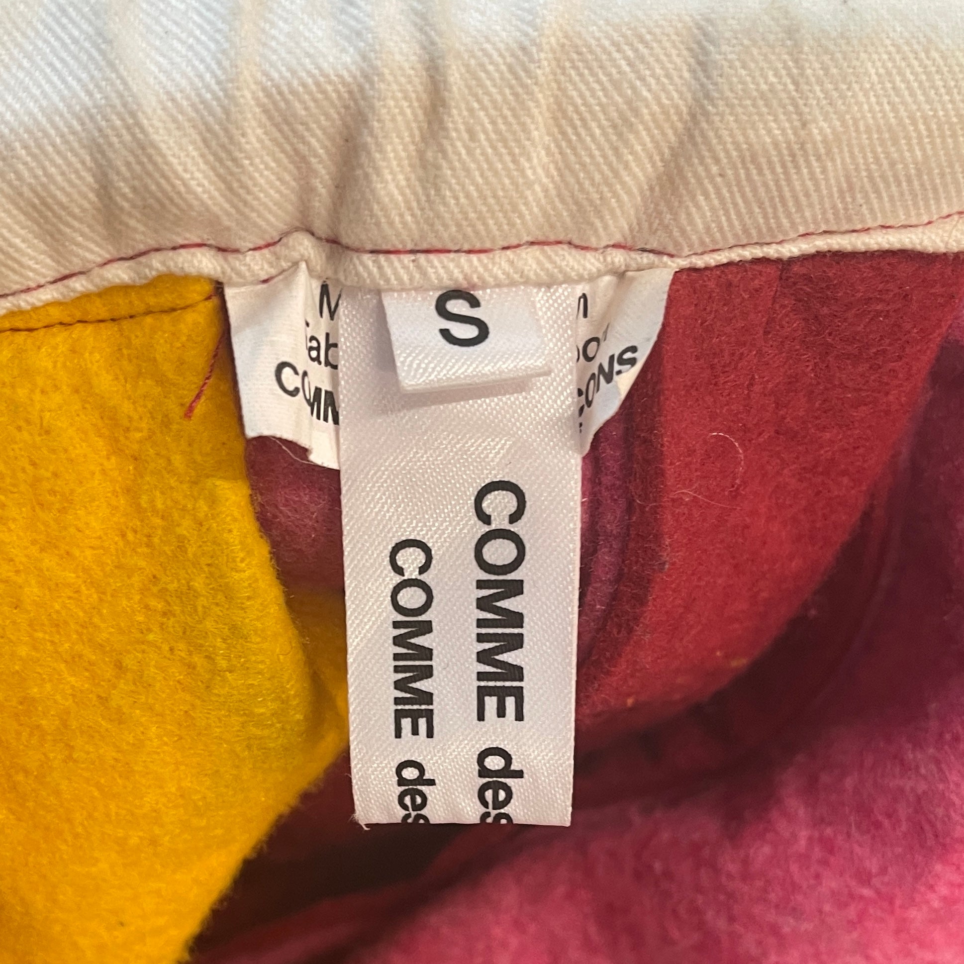 COMME des GARCONS/Skirt/S/Border/MLT/primary mlt felt skirt view 3