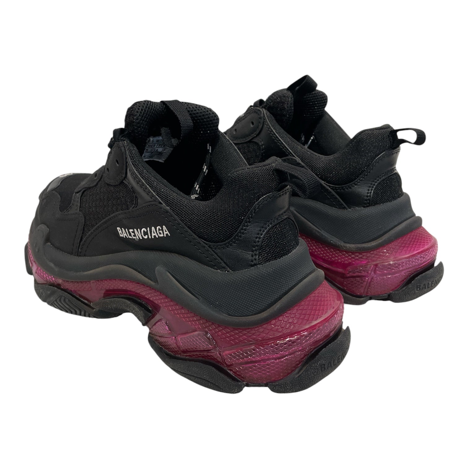 BALENCIAGA/Low-Sneakers/EU 39/Nylon/BLK/Ankle Strap/Tripple S view 2