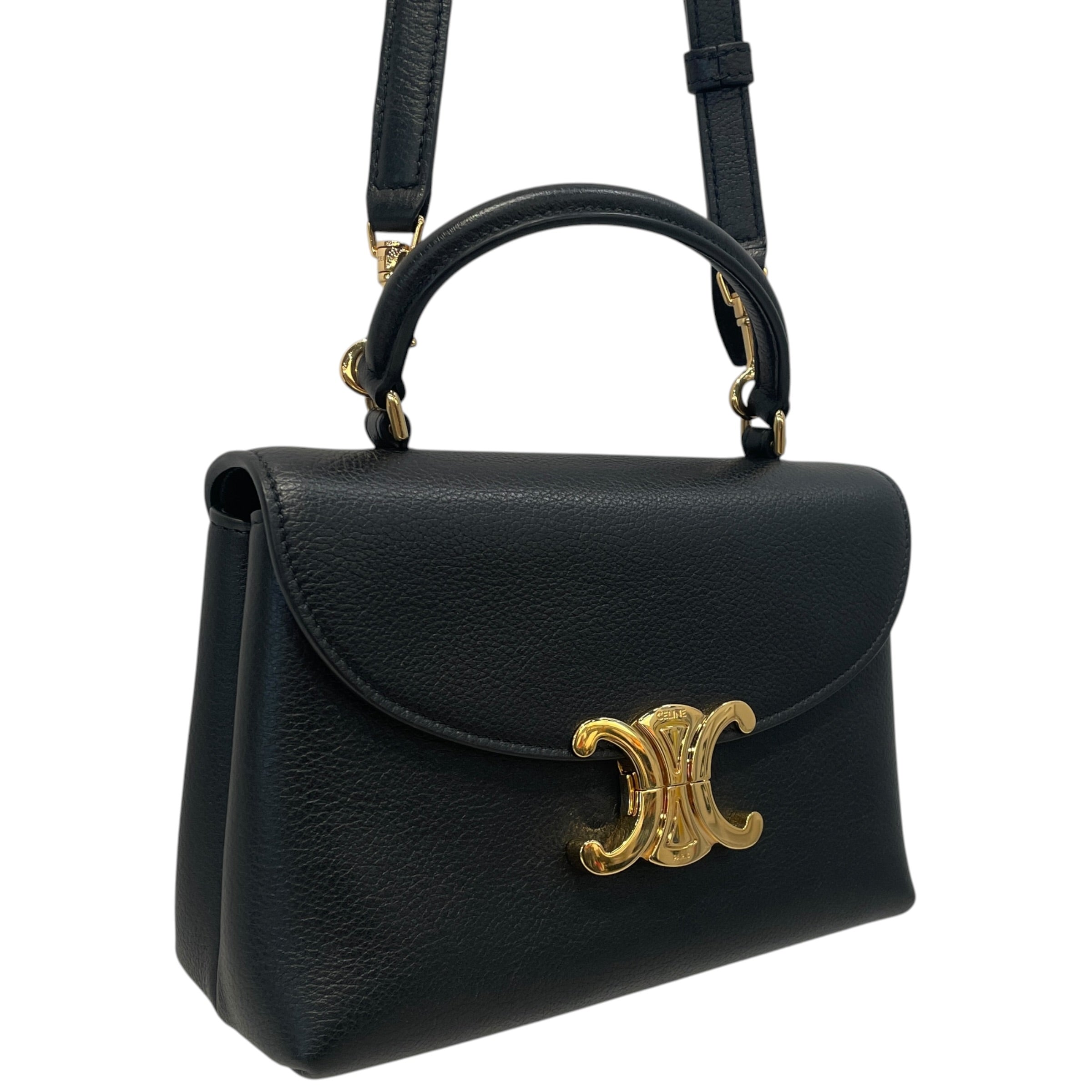 CELINE/Hand Bag/Leather/BLK/Teen Nino view 3