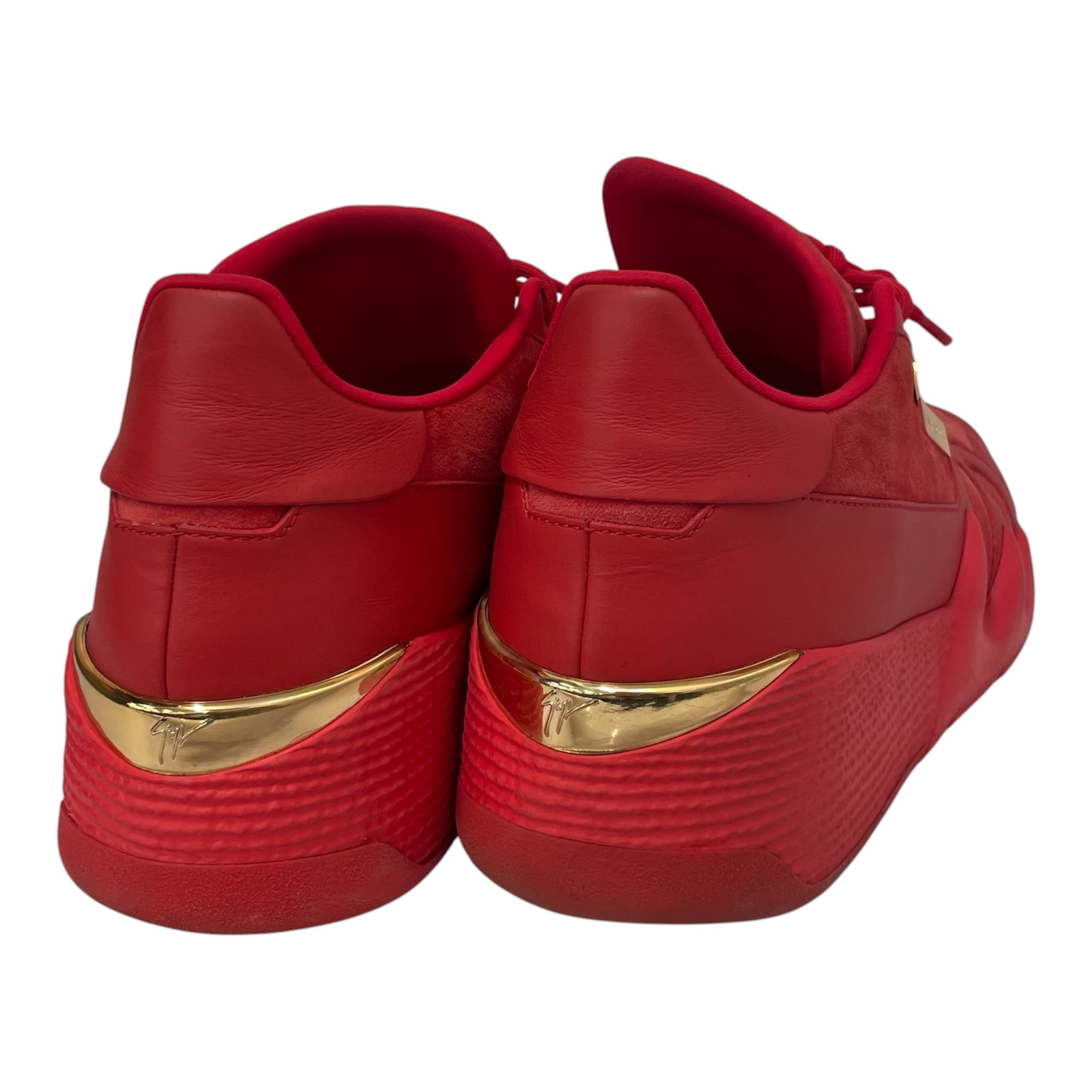 Giuseppe Zanotti/Low-Sneakers/US 11/Leather/RED/TALON LOW TOP view 2