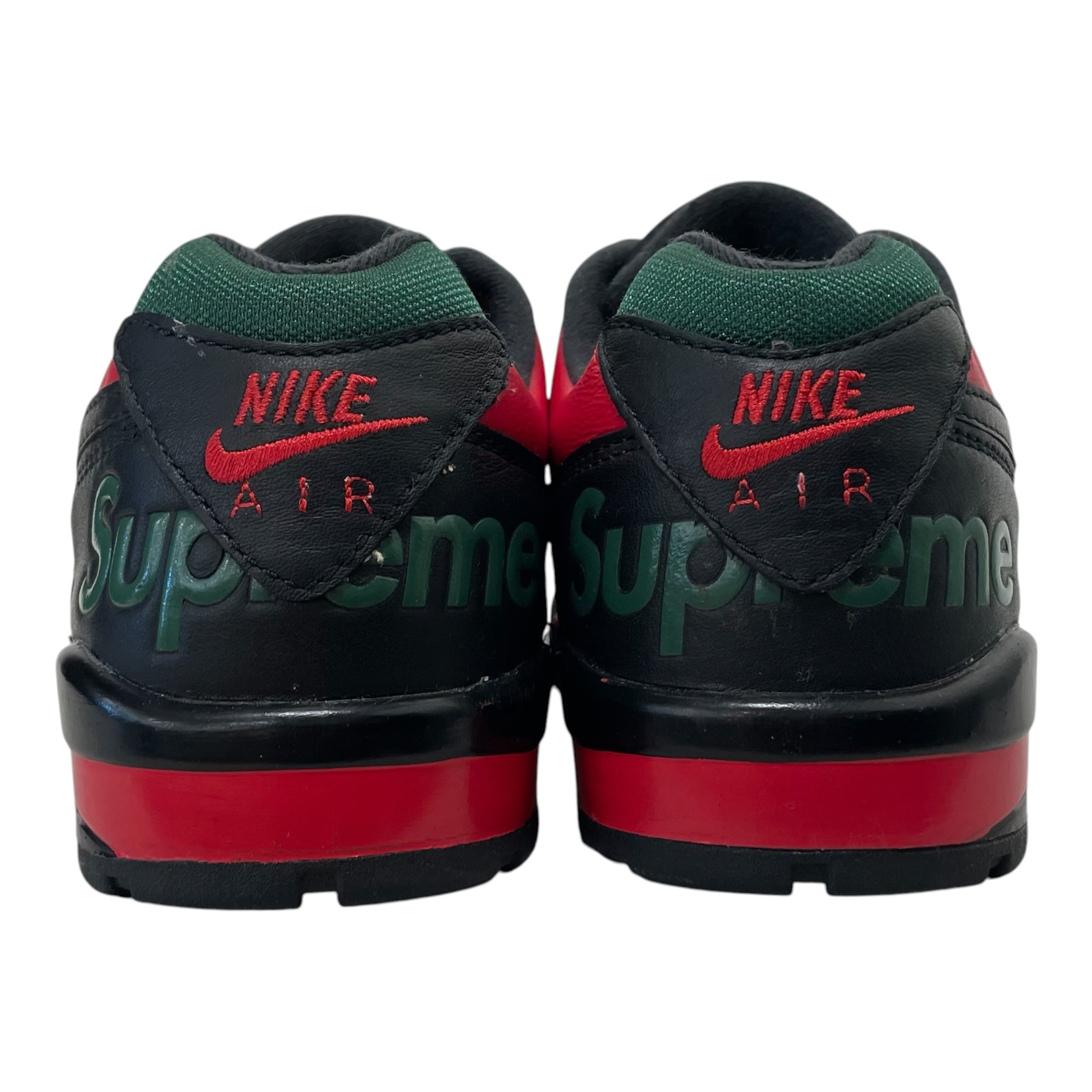 NIKE/Low-Sneakers/US 8.5/Leather/BLK/XSUPREME GREEN&RED view 5
