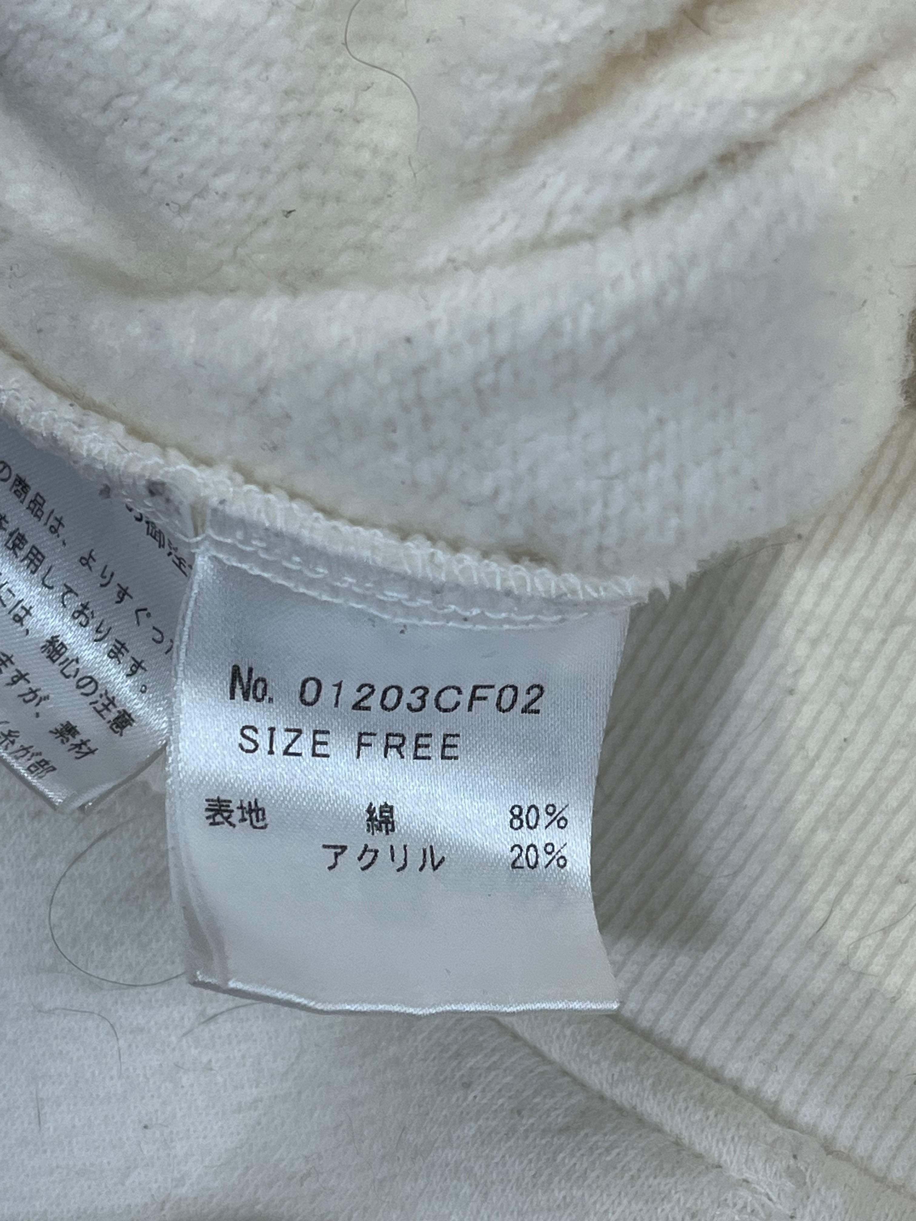 HYSTERIC GLAMOUR/Hoodie/L/Cotton/WHT/GOTHIC BEAR LOGO CHEST view 4