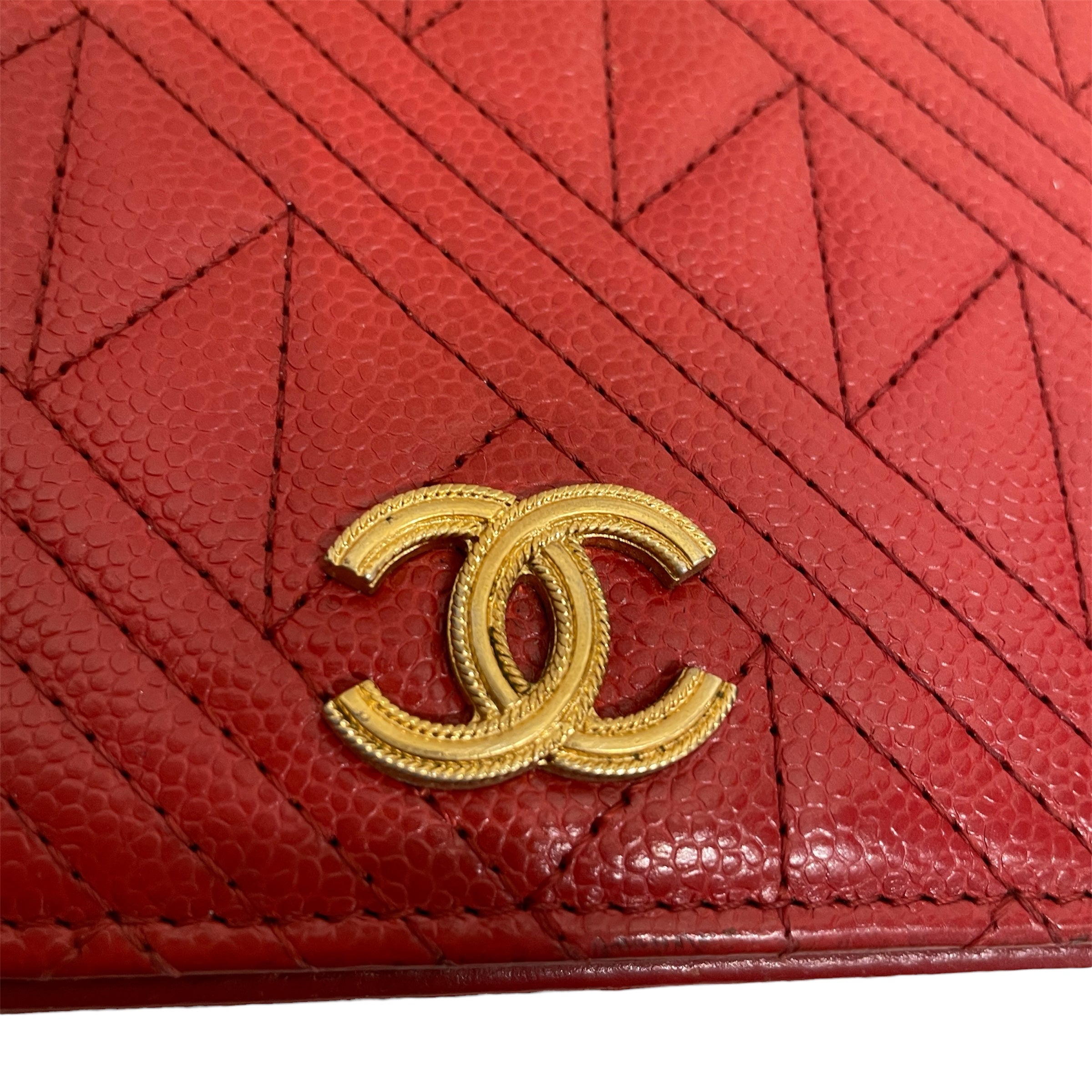 CHANEL/Cross Body Bag/Leather/RED/25217634 ZIG STITCH view 4